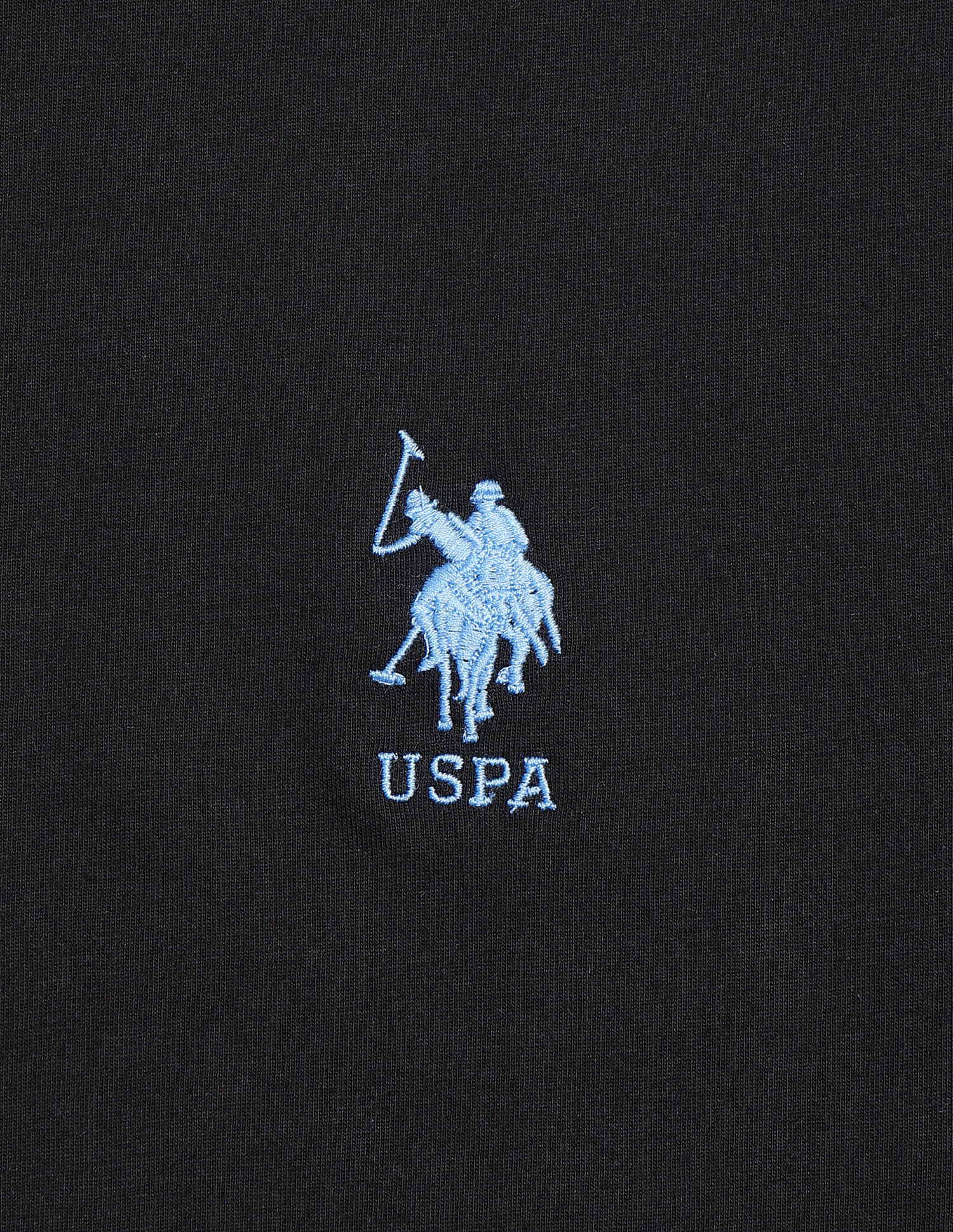 Tonal Logo Cotton 1633 Lounge T-Shirt - Pack Of 2 Blue and Black - U.S. Polo Assn. India | Large