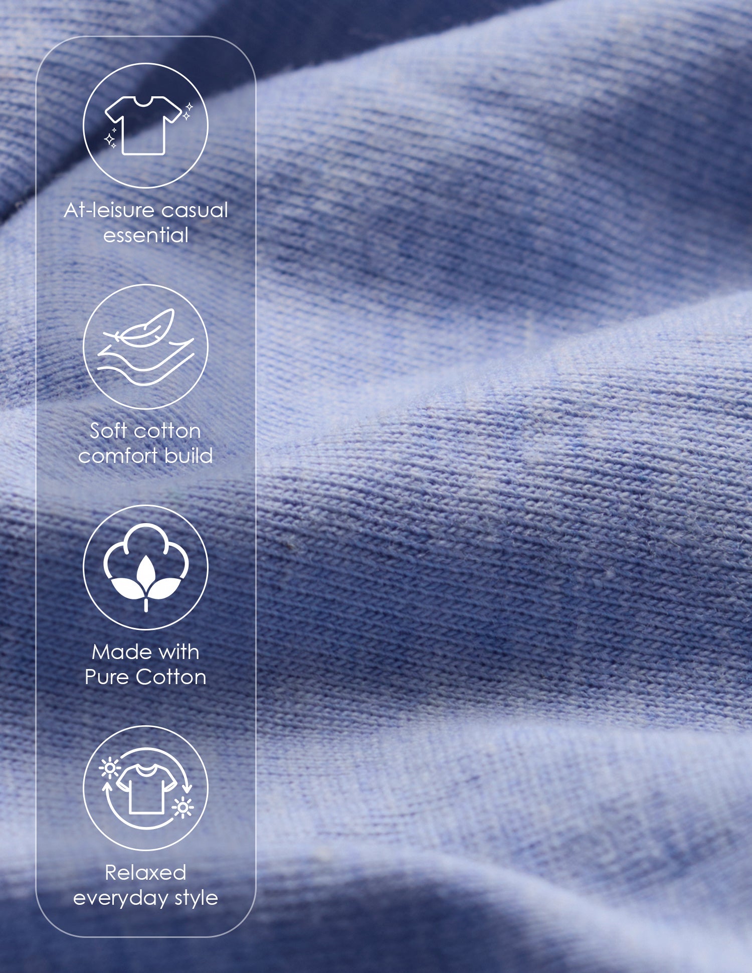 Tonal Logo Cotton 1633 Lounge T-Shirt - Pack Of 2 Blue and Black - U.S. Polo Assn. India | Large