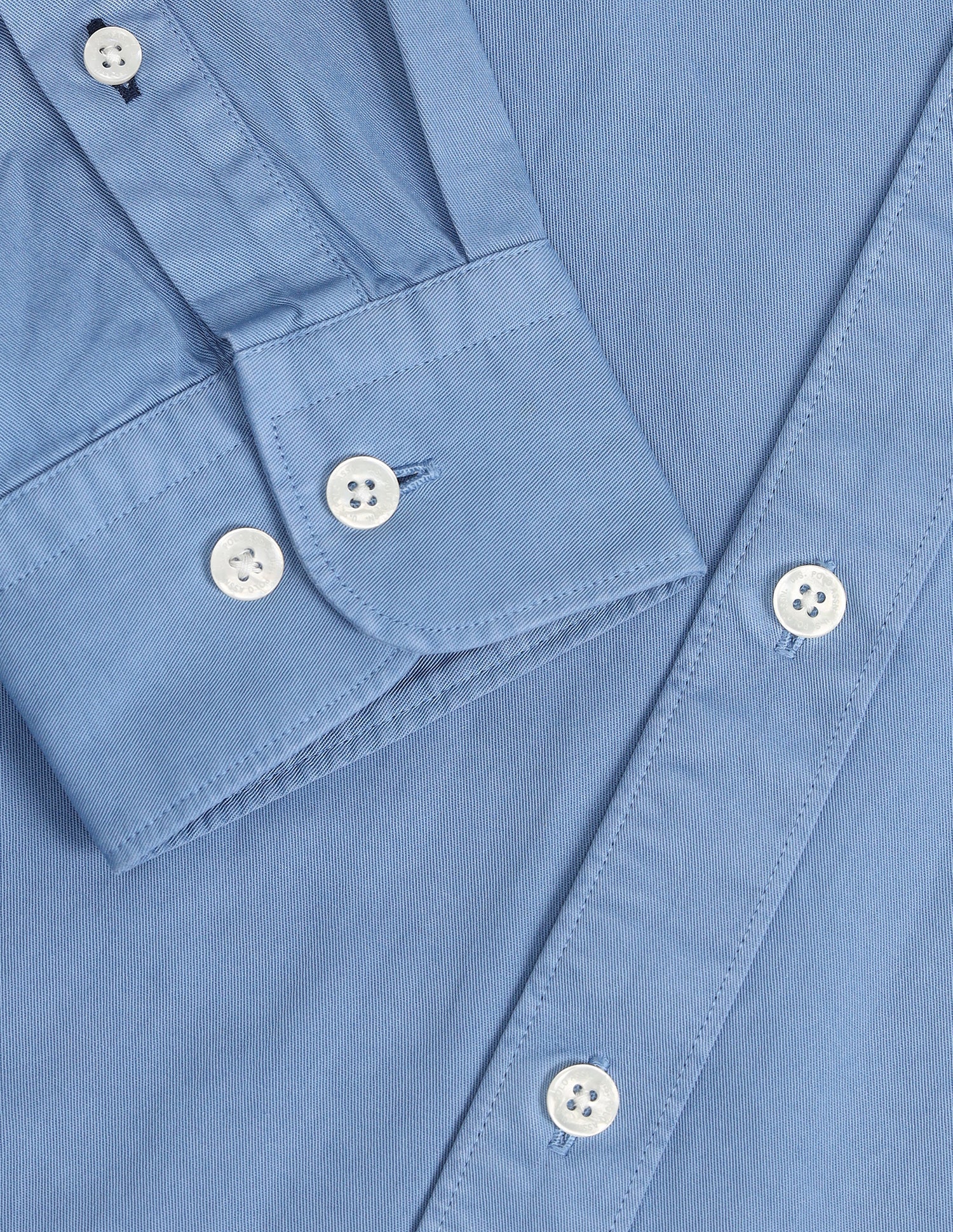 Solid Slim Fit Shirt Blue - U.S. POLO ASSN. | Large