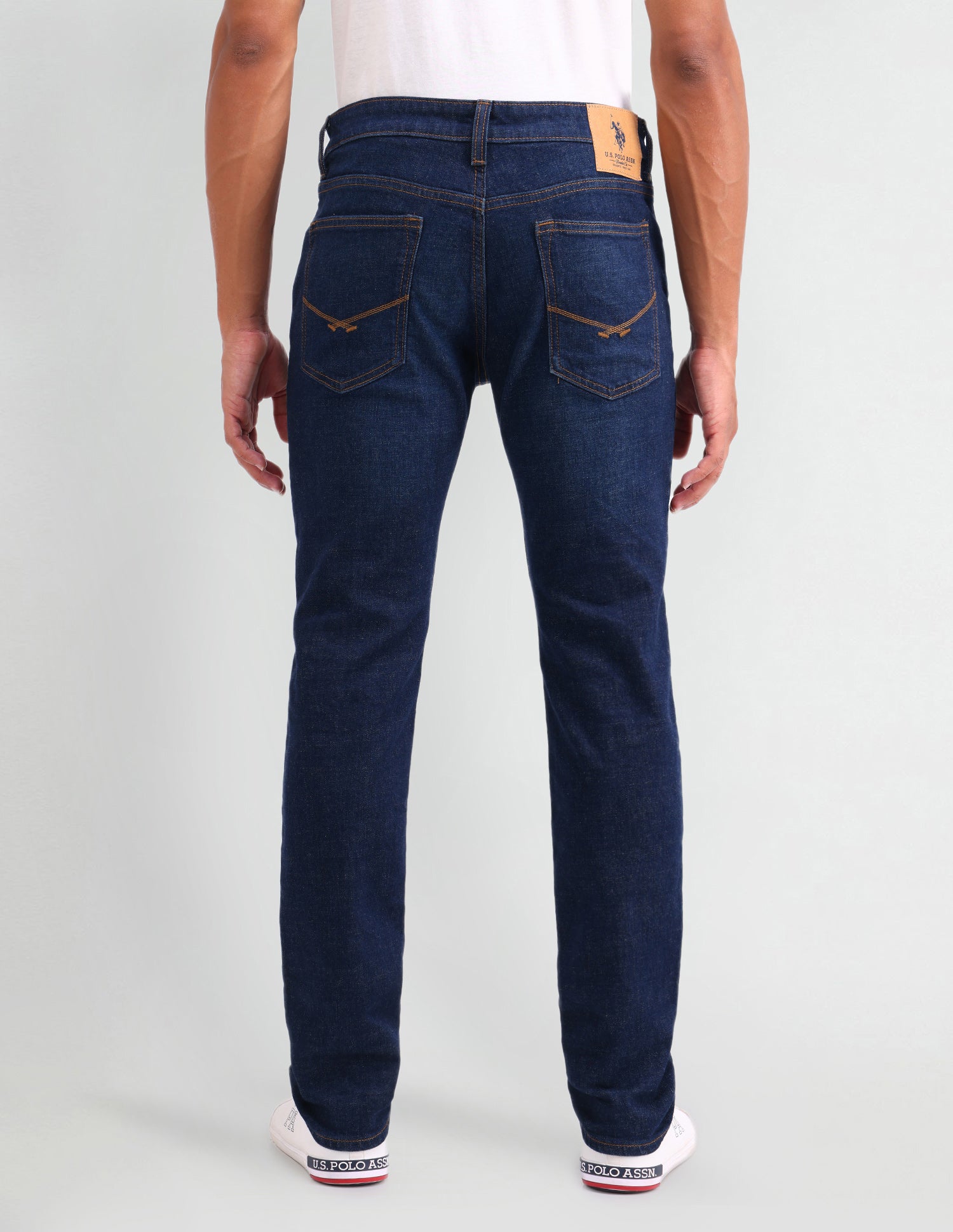 Brandon Slim Tapered Fit Blue Jeans Blue - U.S. POLO ASSN. | Large