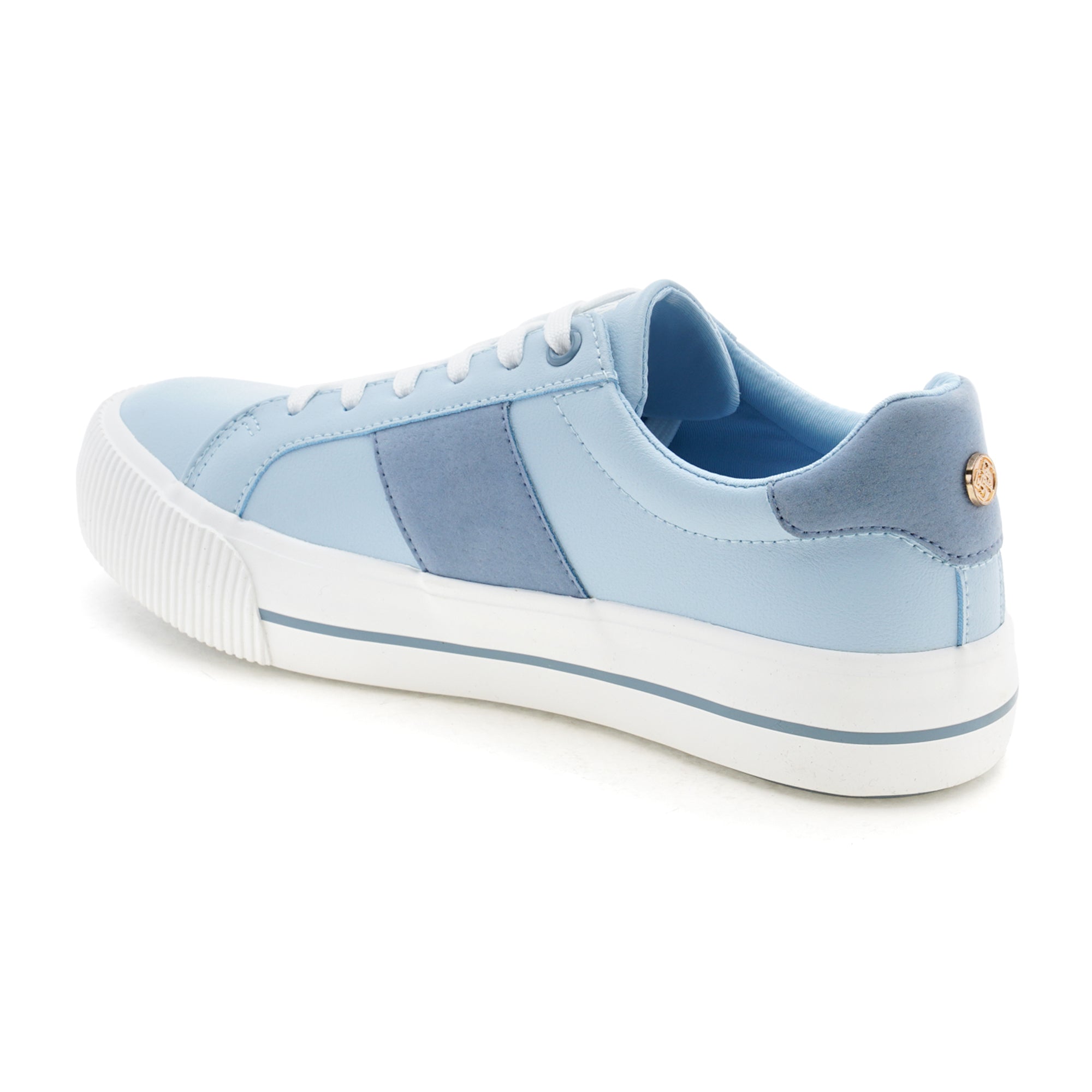 U.S. Polo Assn. Women Ronnie 3.0 Round Toe Casual Sneakers Light Blue - U.S. POLO ASSN. | Large