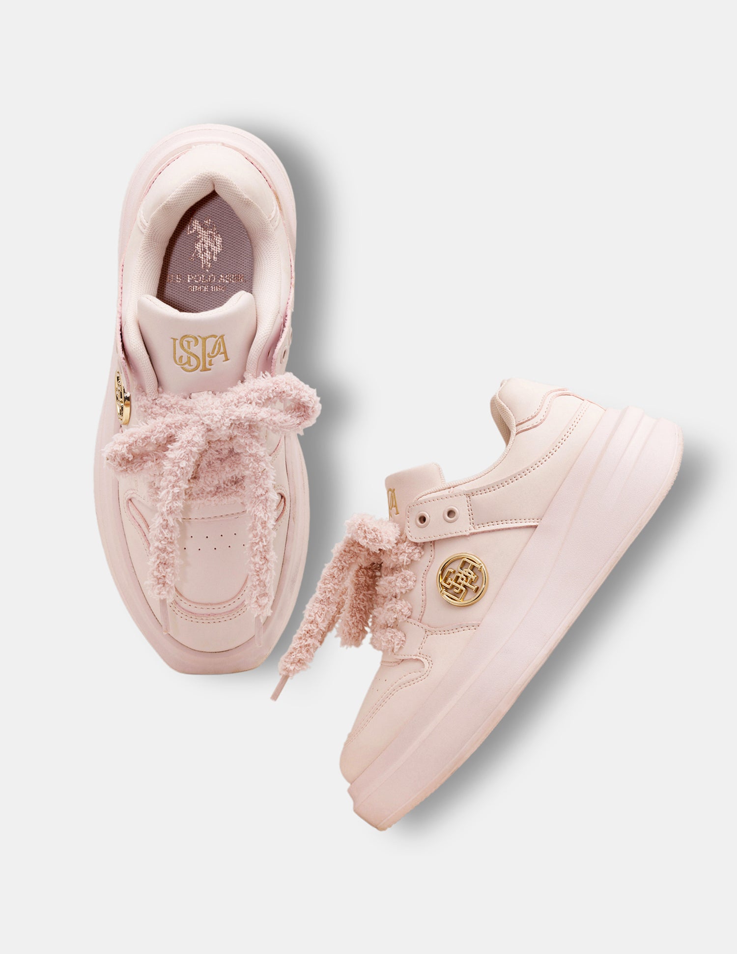 Women Burna 2.0 Round Toe Fur Lace-Ups Sneakers