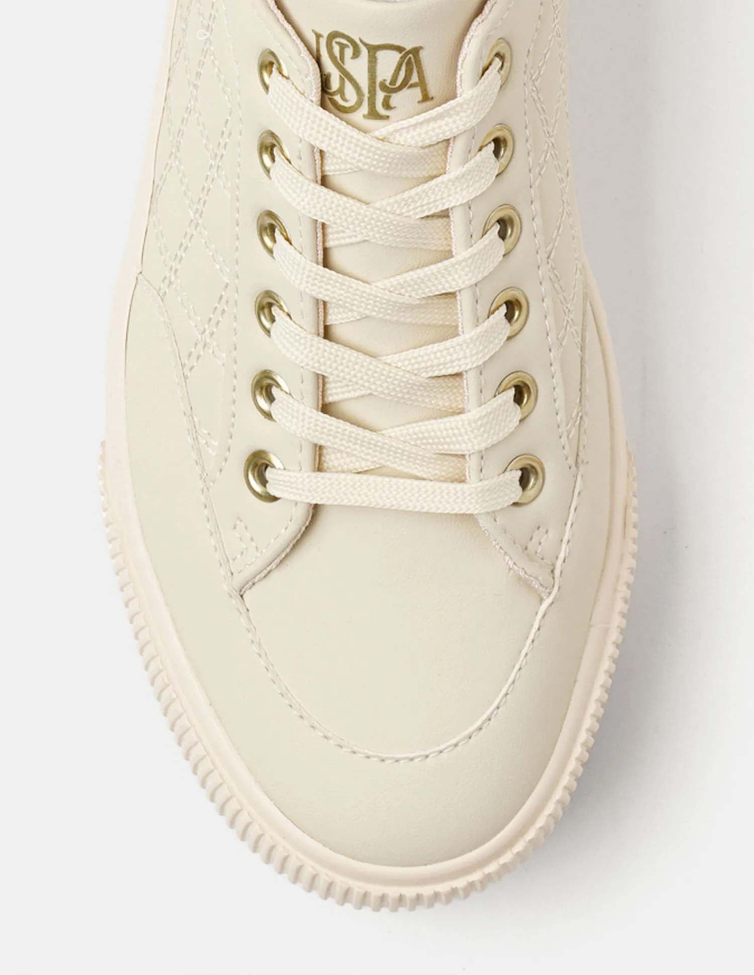Women Textured Elsa 2.0 Metallic Sneakers Nude - U.S. POLO ASSN. | Large