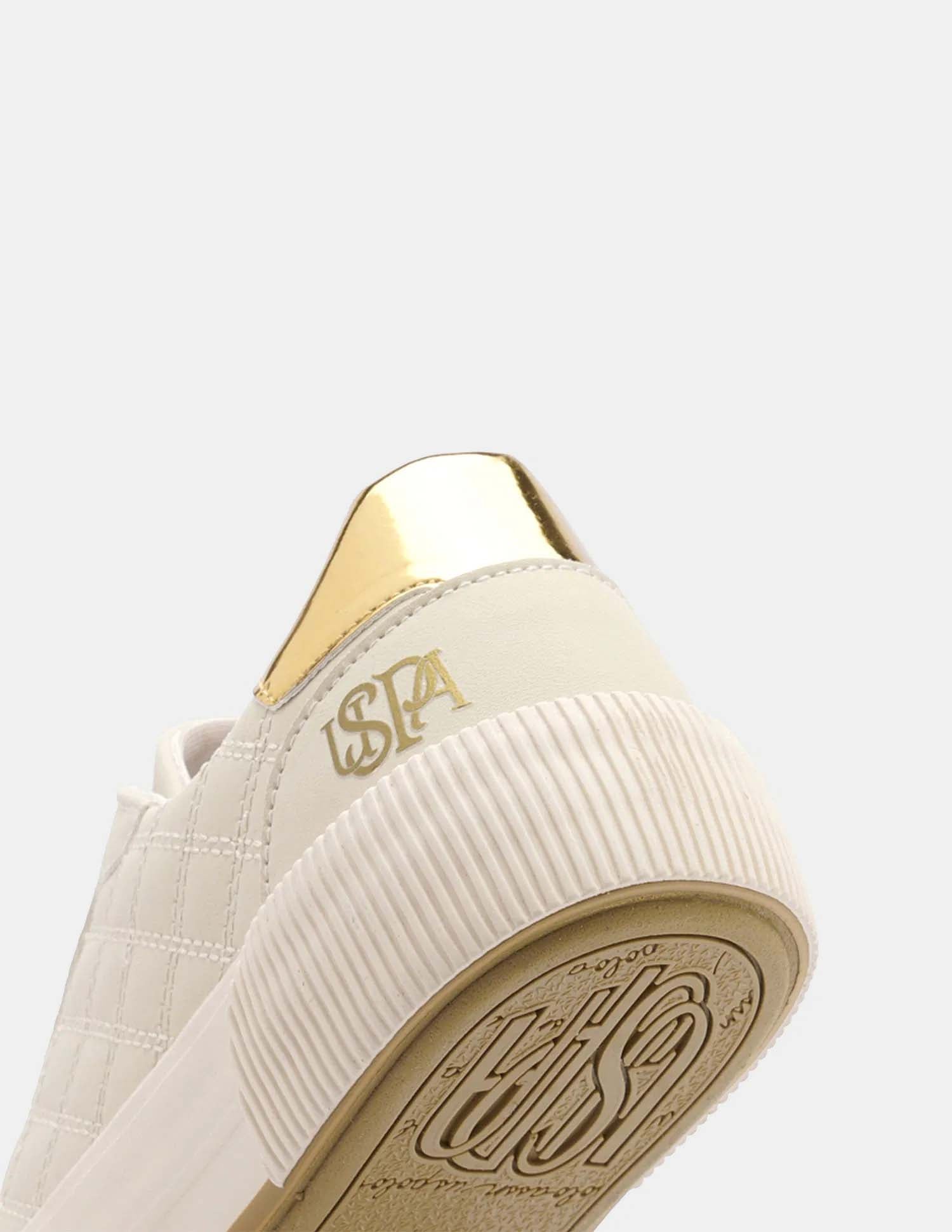 Women Textured Elsa 2.0 Metallic Sneakers Nude - U.S. POLO ASSN. | Large