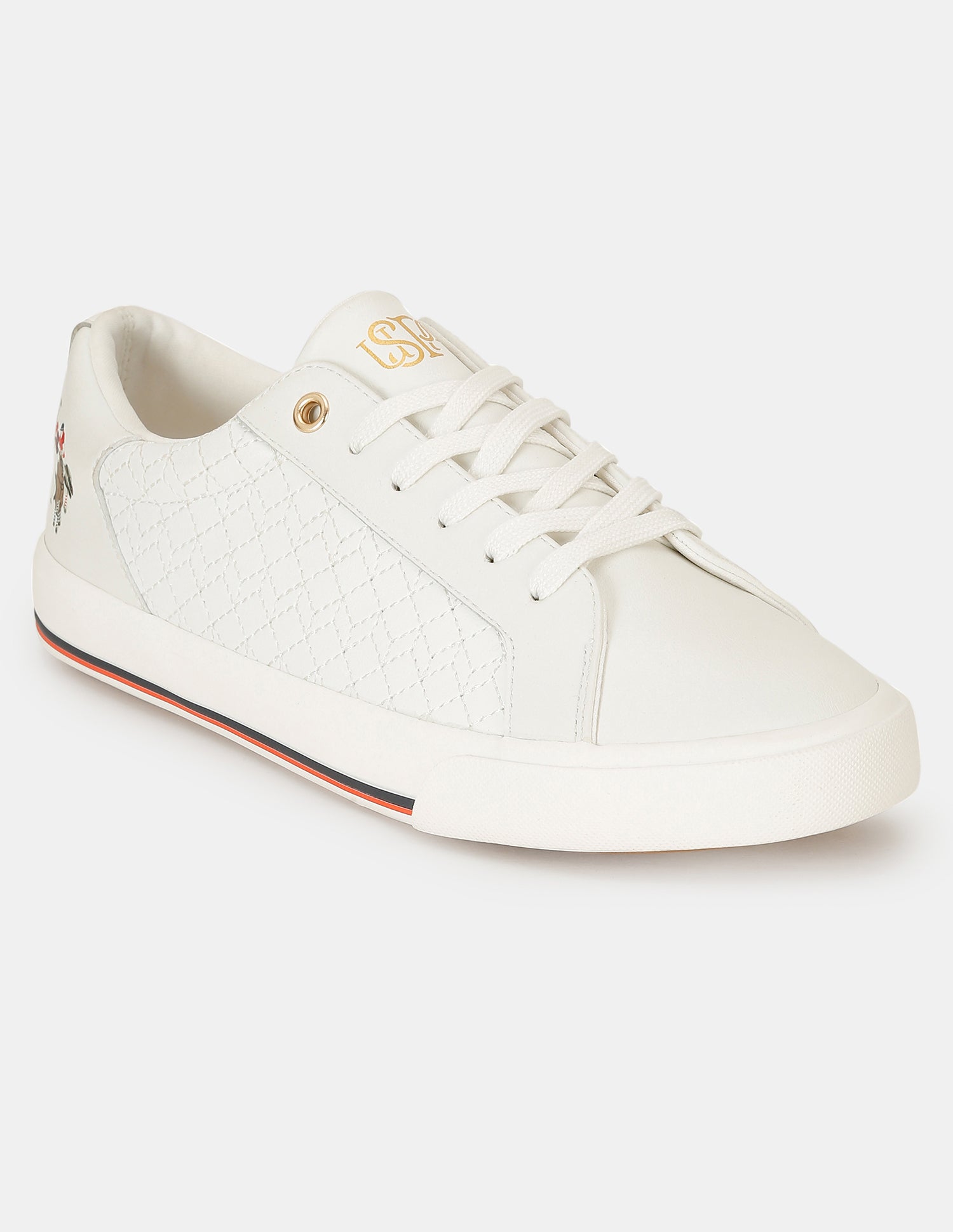 Women Textured Heidi 2.0 Sneakers White - U.S. POLO ASSN. | Large