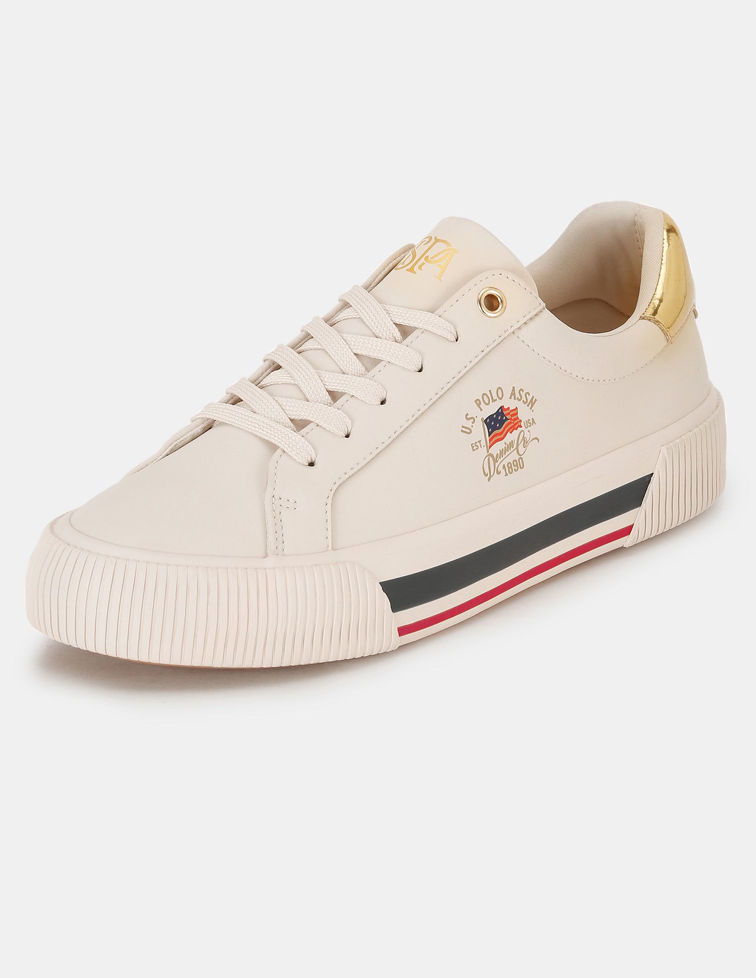 Women Metallic Lizzie 3.0 Sneakers Nude - U.S. POLO ASSN. | Large