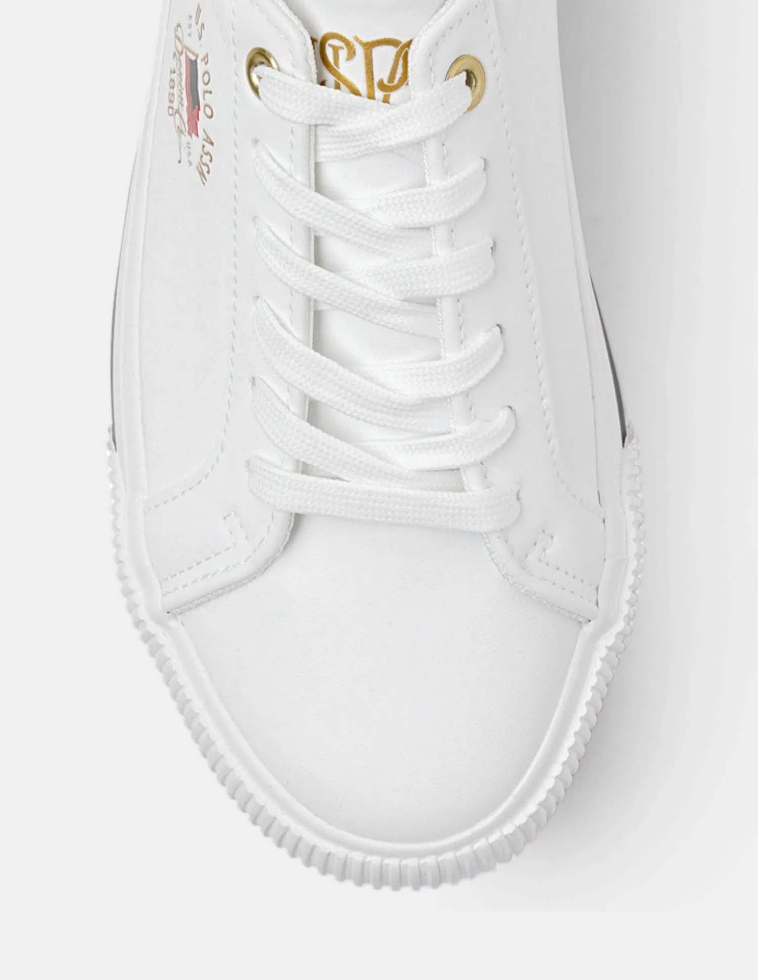 Women Lizze 3.0 Solid Sneakers Off White - U.S. POLO ASSN. | Large