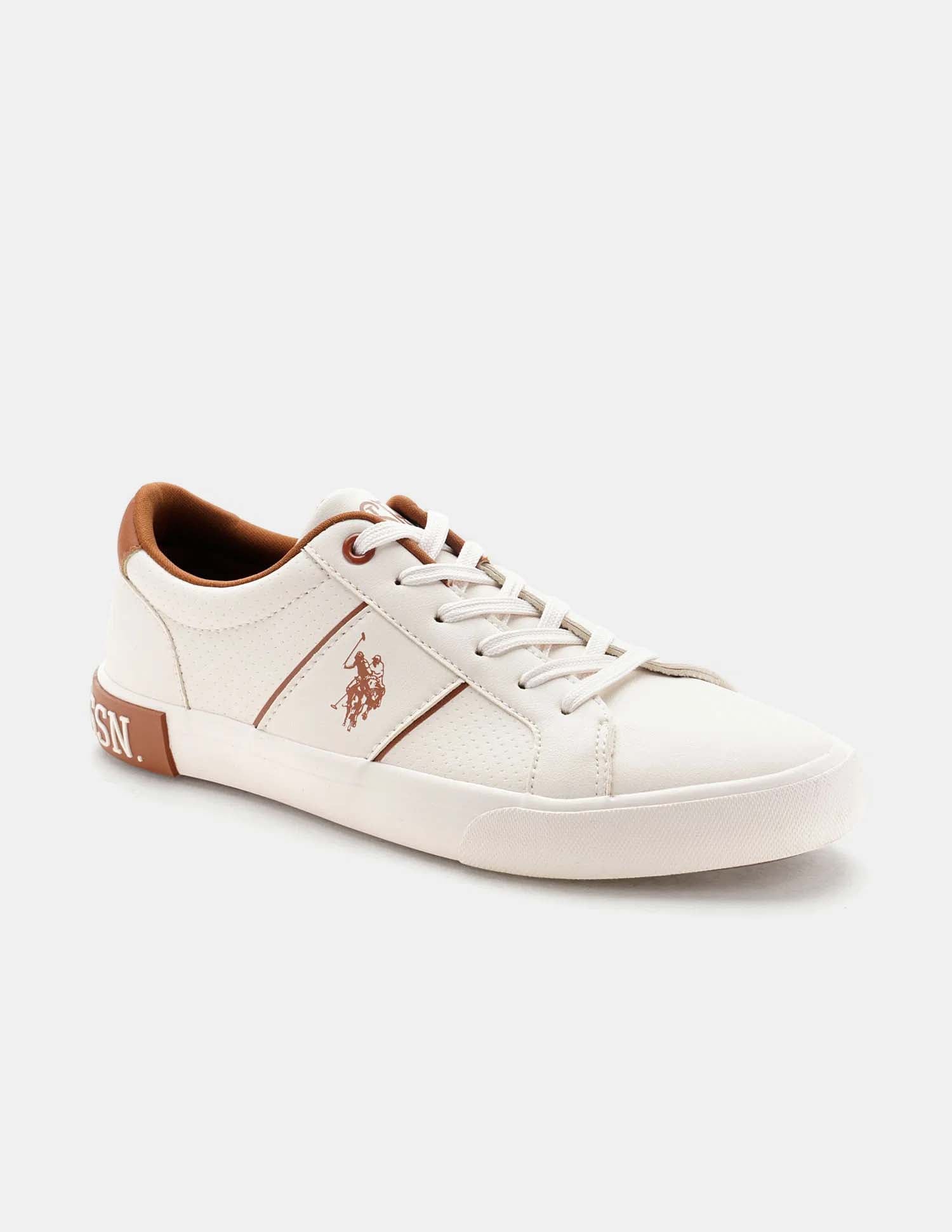 Women Zesta 2.0 Textured Sneakers Beige - U.S. POLO ASSN. | Large