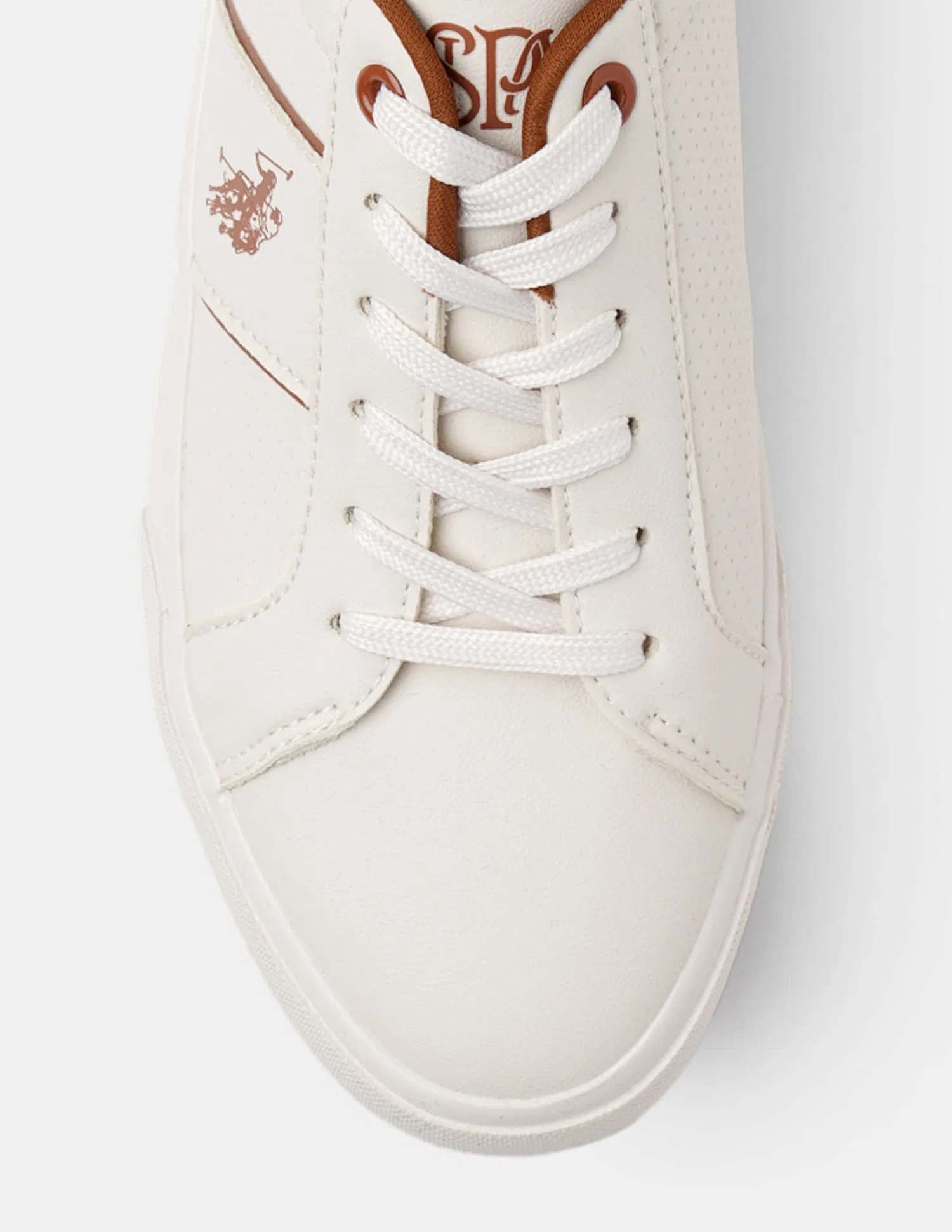 Women Zesta 2.0 Textured Sneakers Beige - U.S. POLO ASSN. | Large