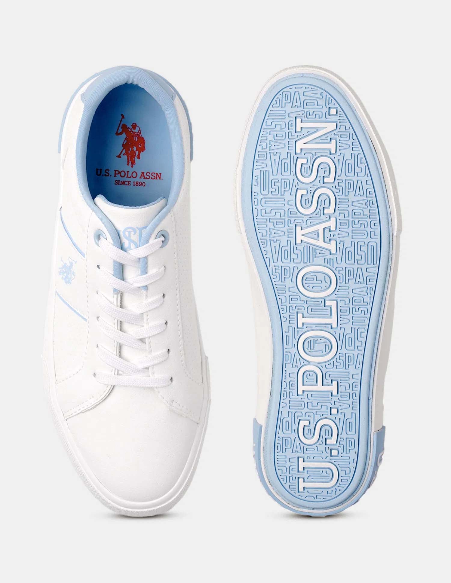 Women Zesta 2.0 Textured Sneakers Light Blue - U.S. POLO ASSN. | Large