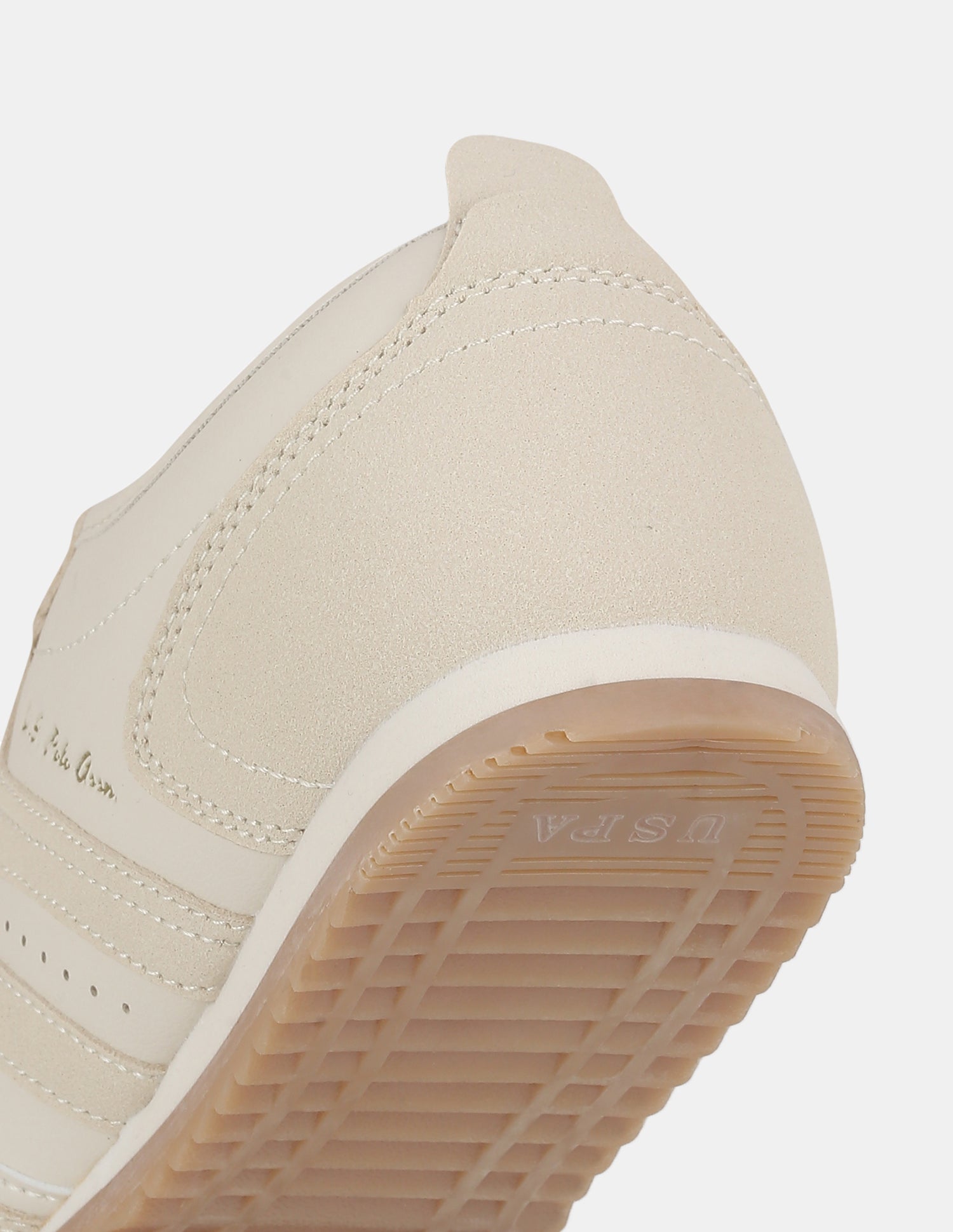 U.S. Polo Assn. Women Bianca  Lace-Ups Round Toe Sneakers Beige - U.S. POLO ASSN. | Large