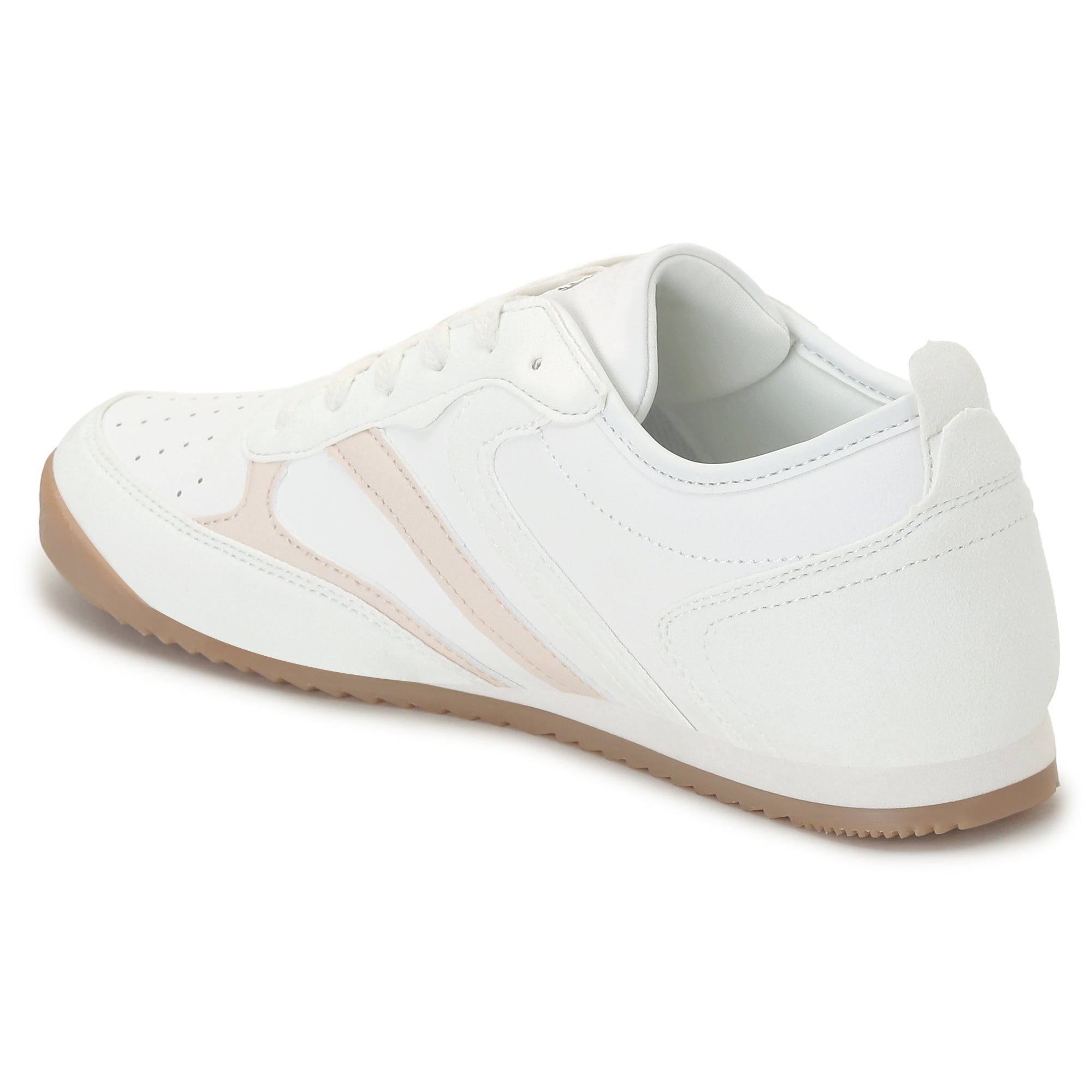 U.S. Polo Assn. Women Bianca  Lace-Ups Round Toe Sneakers White - U.S. POLO ASSN. | Large