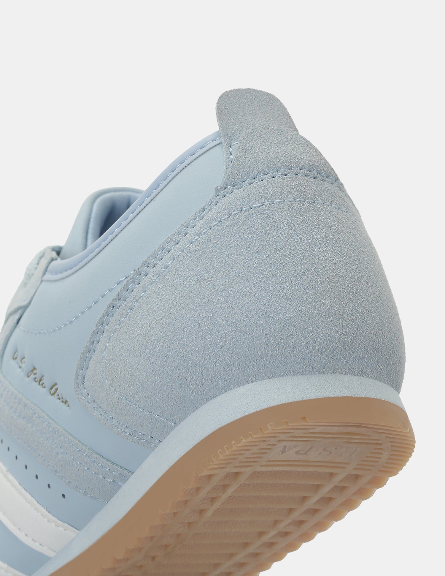 U.S. Polo Assn. Women Bianca  Lace-Ups Round Toe Sneakers Light Blue - U.S. POLO ASSN. | Large