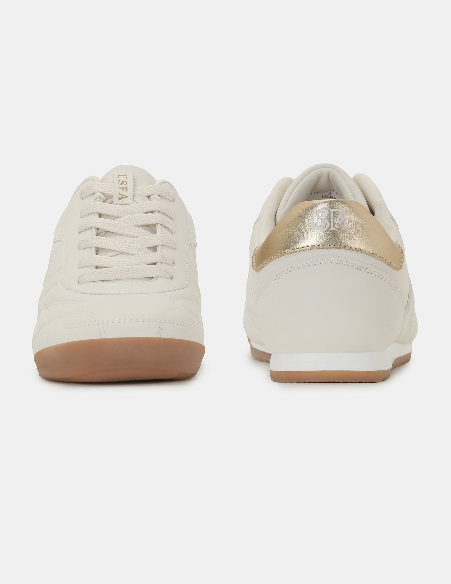 U.S. Polo Assn. Women Bruna Round Toe Casual Sneakers Beige - U.S. POLO ASSN. | Large