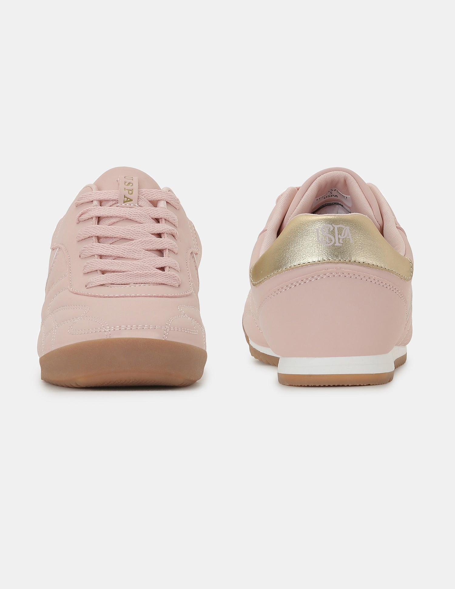 U.S. Polo Assn. Women Bruna Solid Regular Sneakers Light Pink - U.S. POLO ASSN. | Large