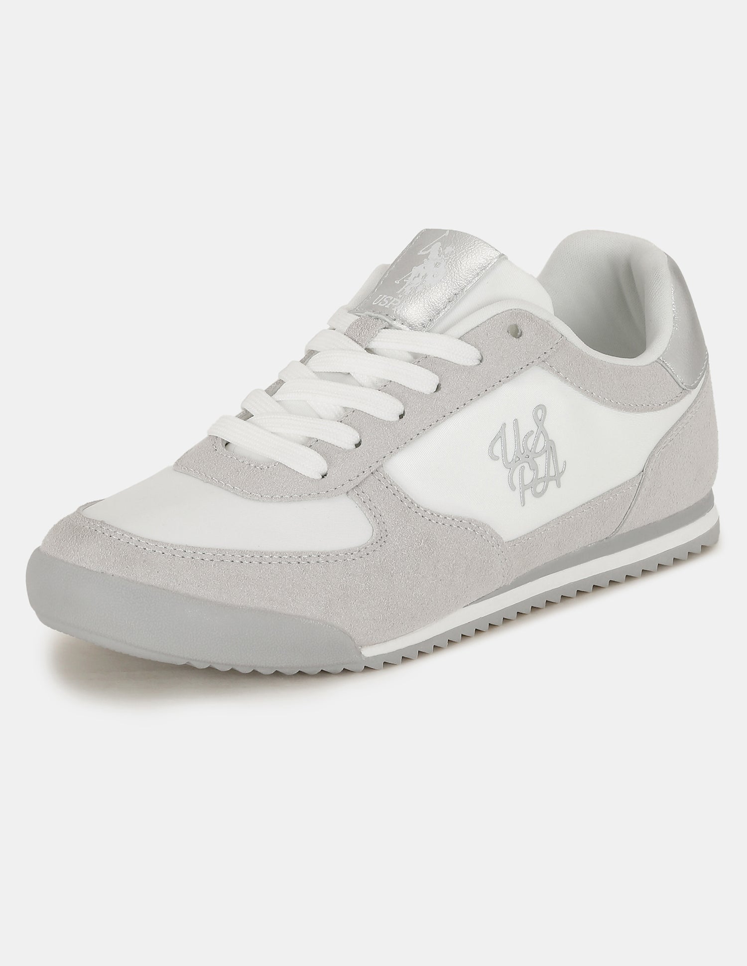 U.S. Polo Assn. Women Eduarda Colourblocked Sneakers Off White - U.S. POLO ASSN. | Large