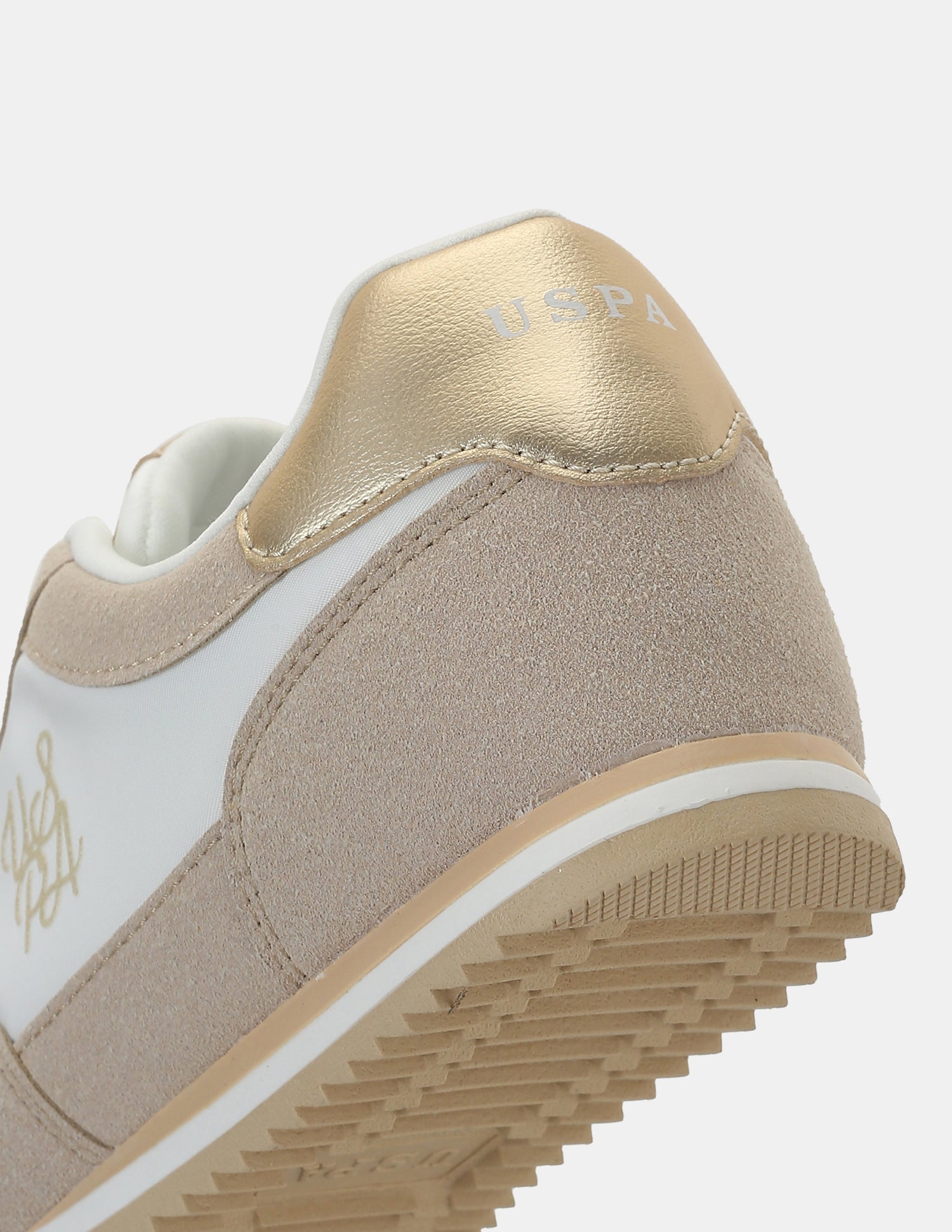 U.S. Polo Assn. Women Eduarda Colourblocked Lace-Ups Sneakers Nude - U.S. POLO ASSN. | Large