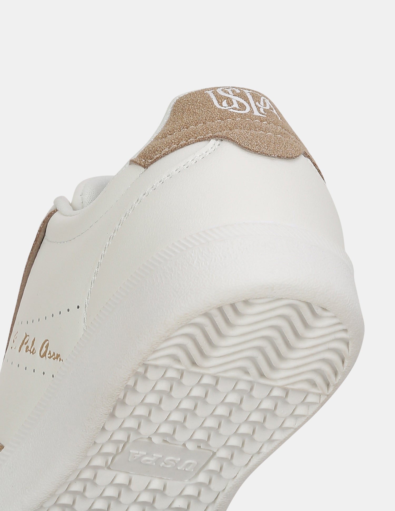 U.S. Polo Assn. Women Renata Round Toe Lace-Ups Sneakers Off White - U.S. POLO ASSN. | Large