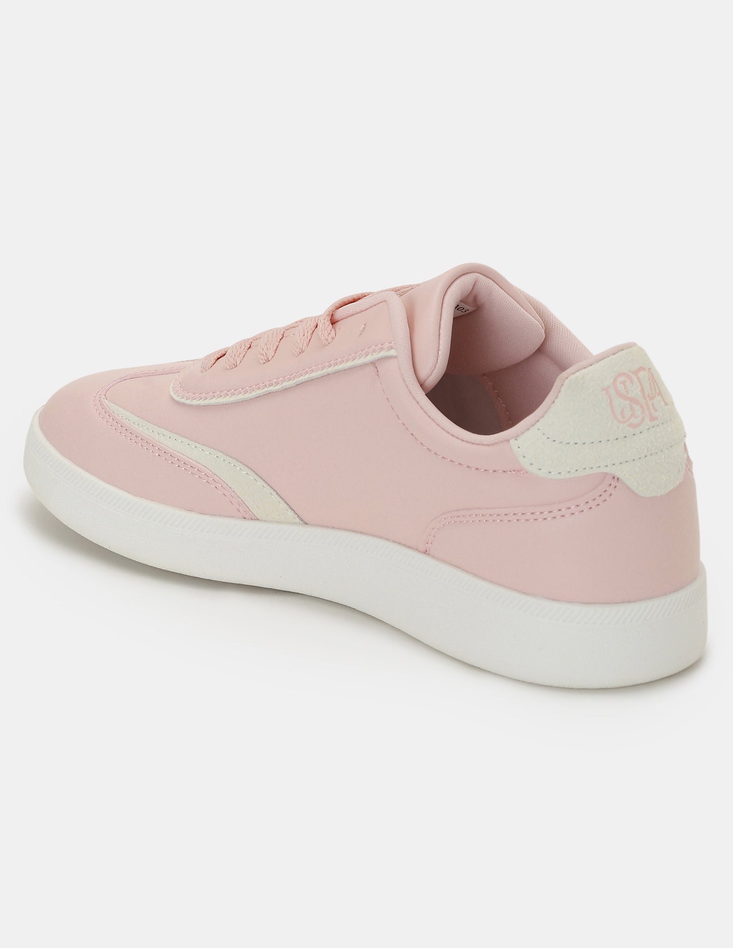 U.S. Polo Assn. Women Renata Round Toe Lace-Ups Sneakers Nude - U.S. POLO ASSN. | Large