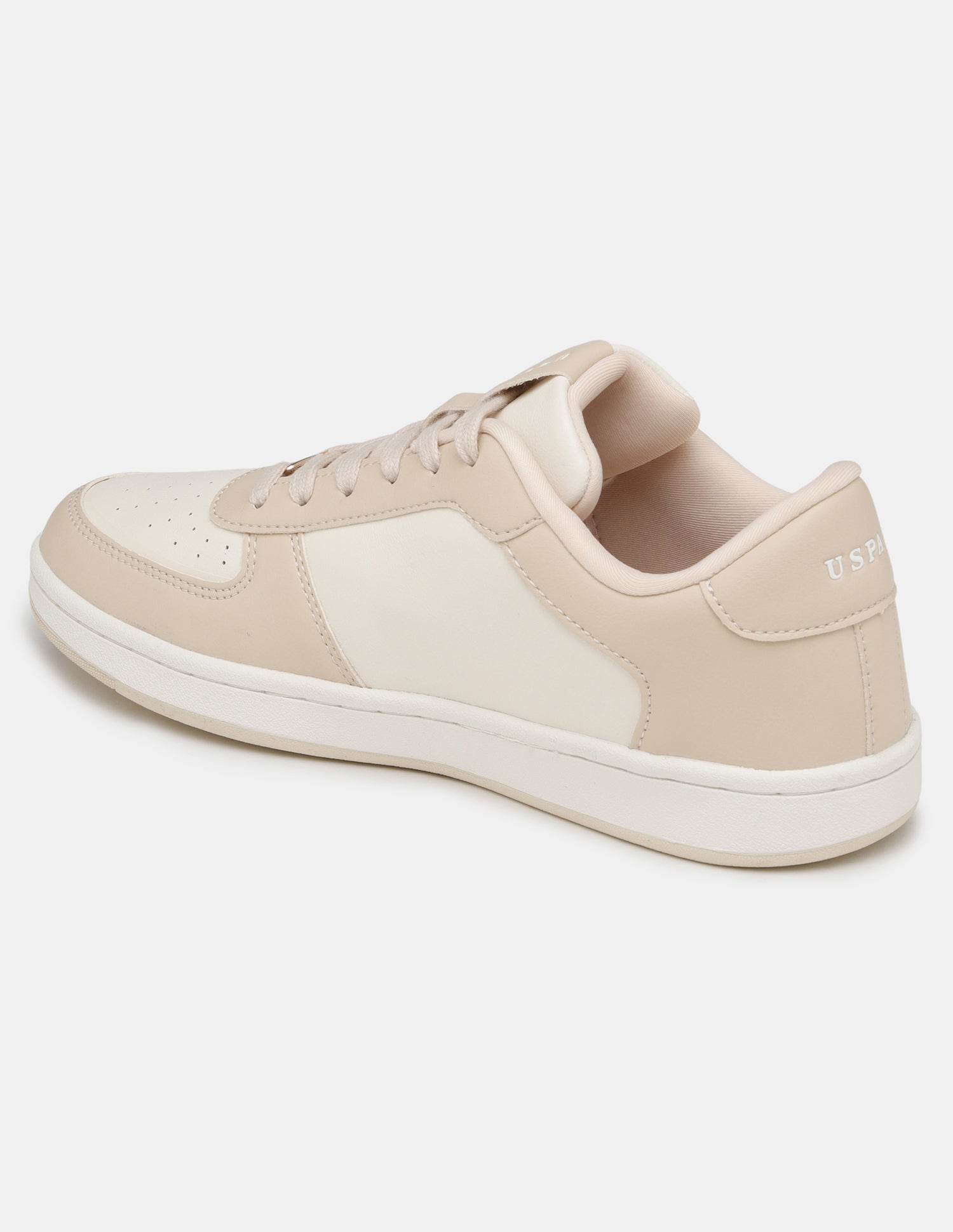 Women Rein 2.0 Round Toe Colourblocked Sneakers Beige - U.S. Polo Assn. India | Large