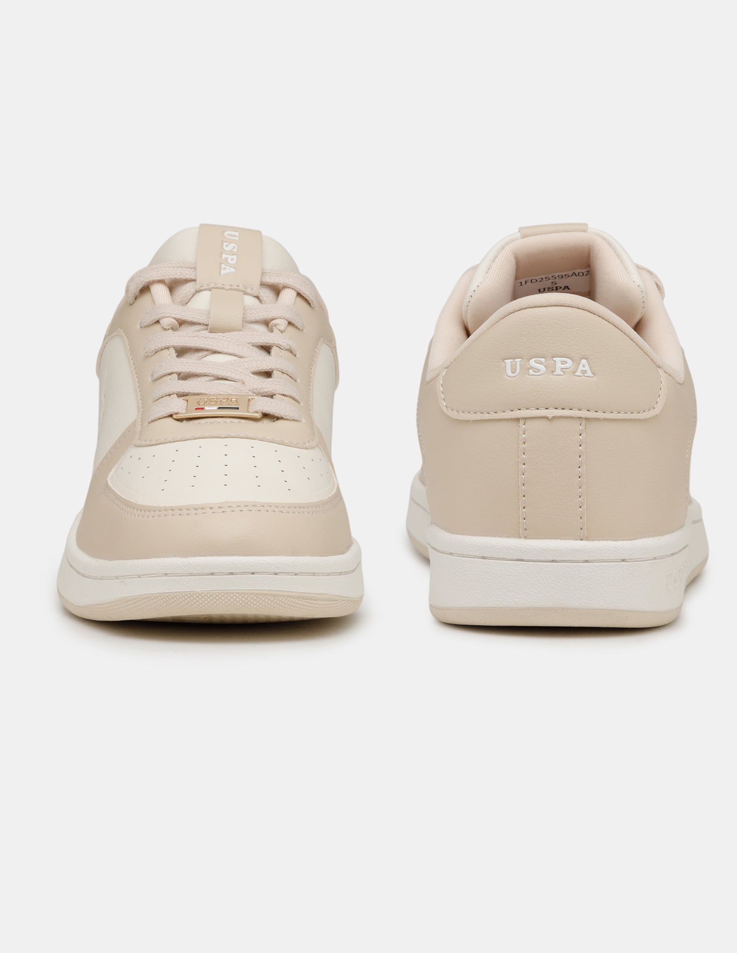 Women Rein 2.0 Round Toe Colourblocked Sneakers Beige - U.S. Polo Assn. India | Large