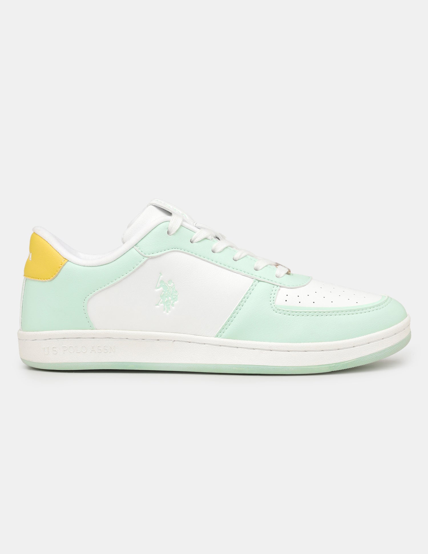 Women Rein 2.0 Colourblocked Round Toe Sneakers Light Green - U.S. POLO ASSN. | Large