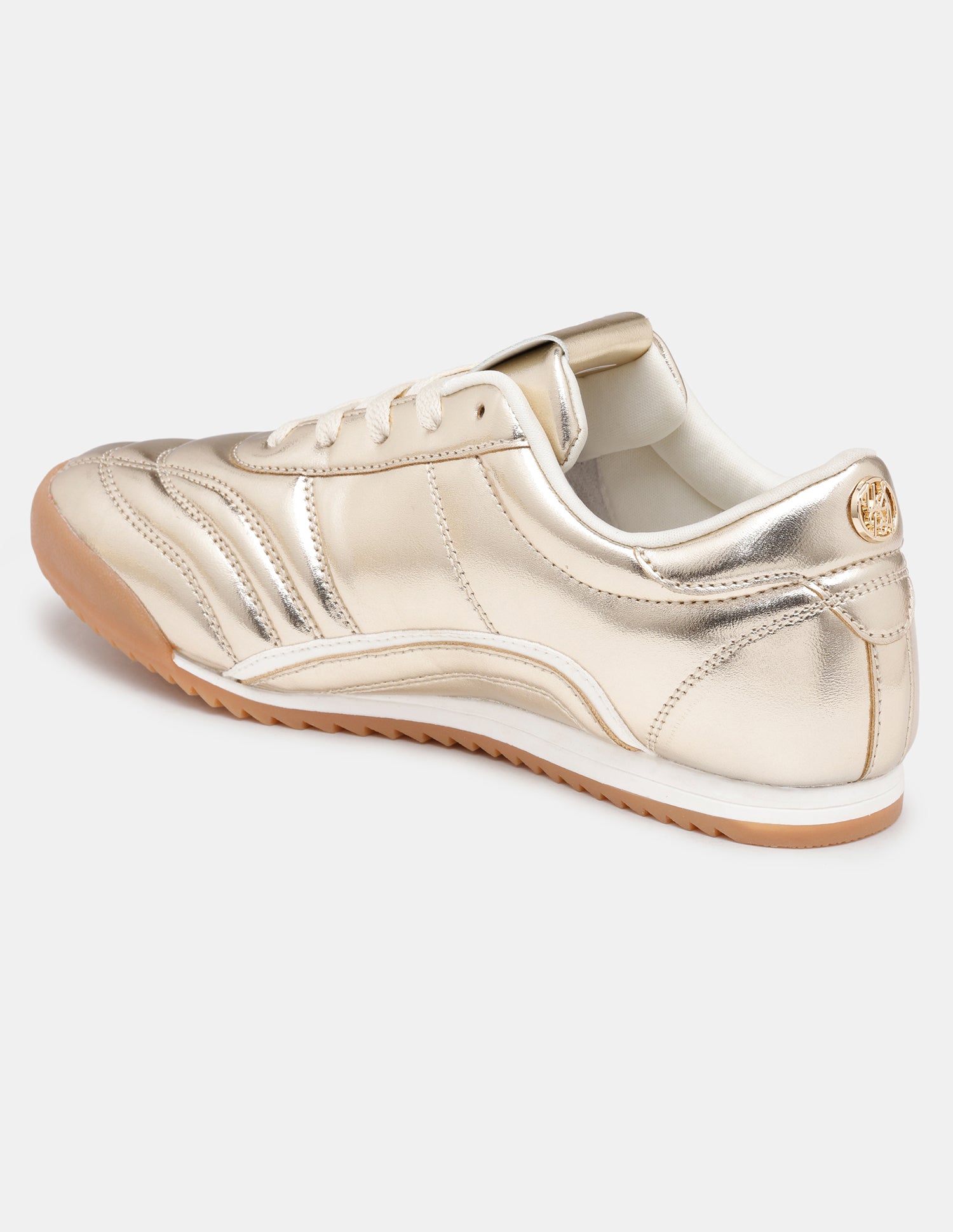 Women Ellery Metallic Lace Ups Sneakers Gold - U.S. POLO ASSN. | Large