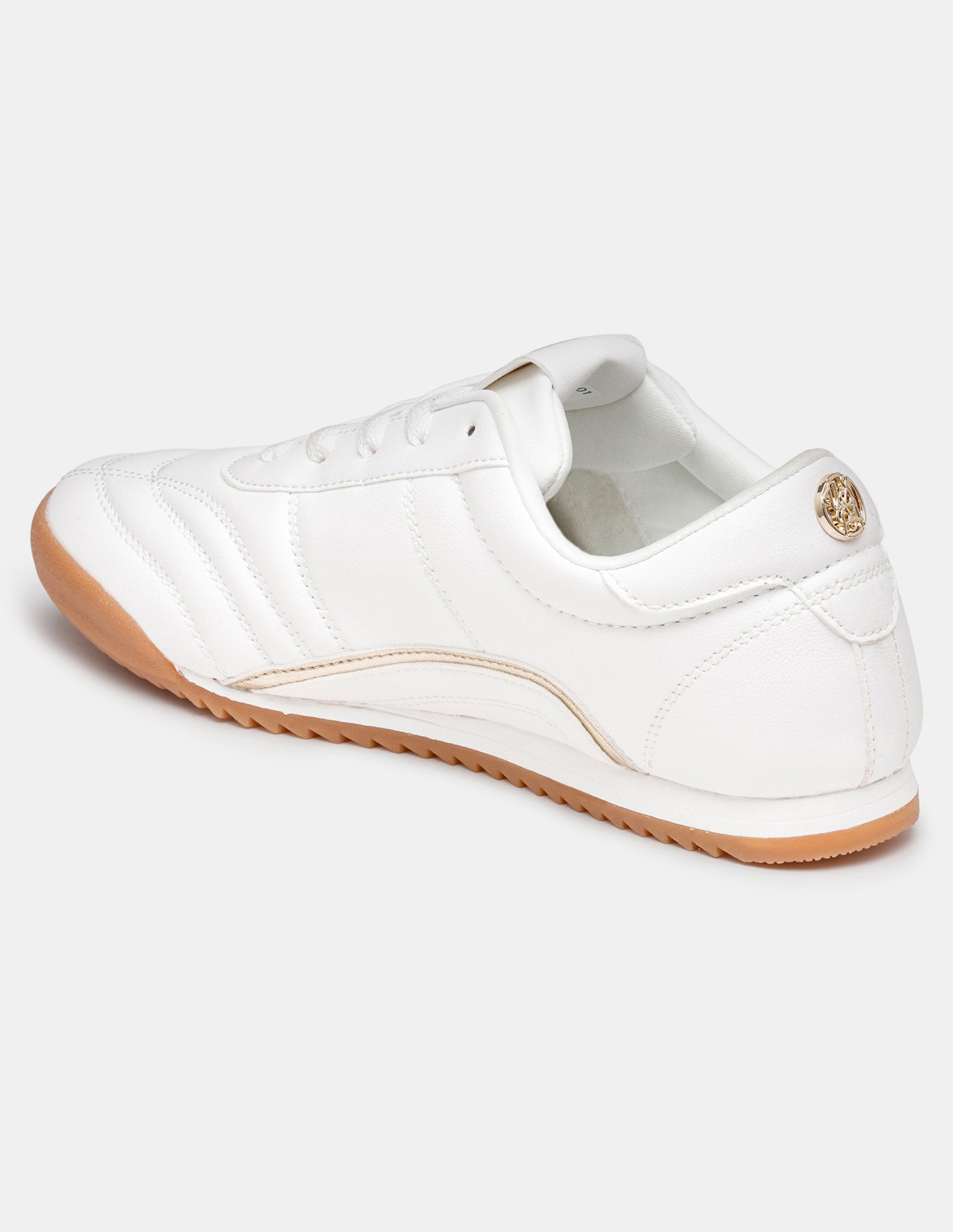 Women Ellery Metallic Lace Ups Sneakers Off White - U.S. POLO ASSN. | Large