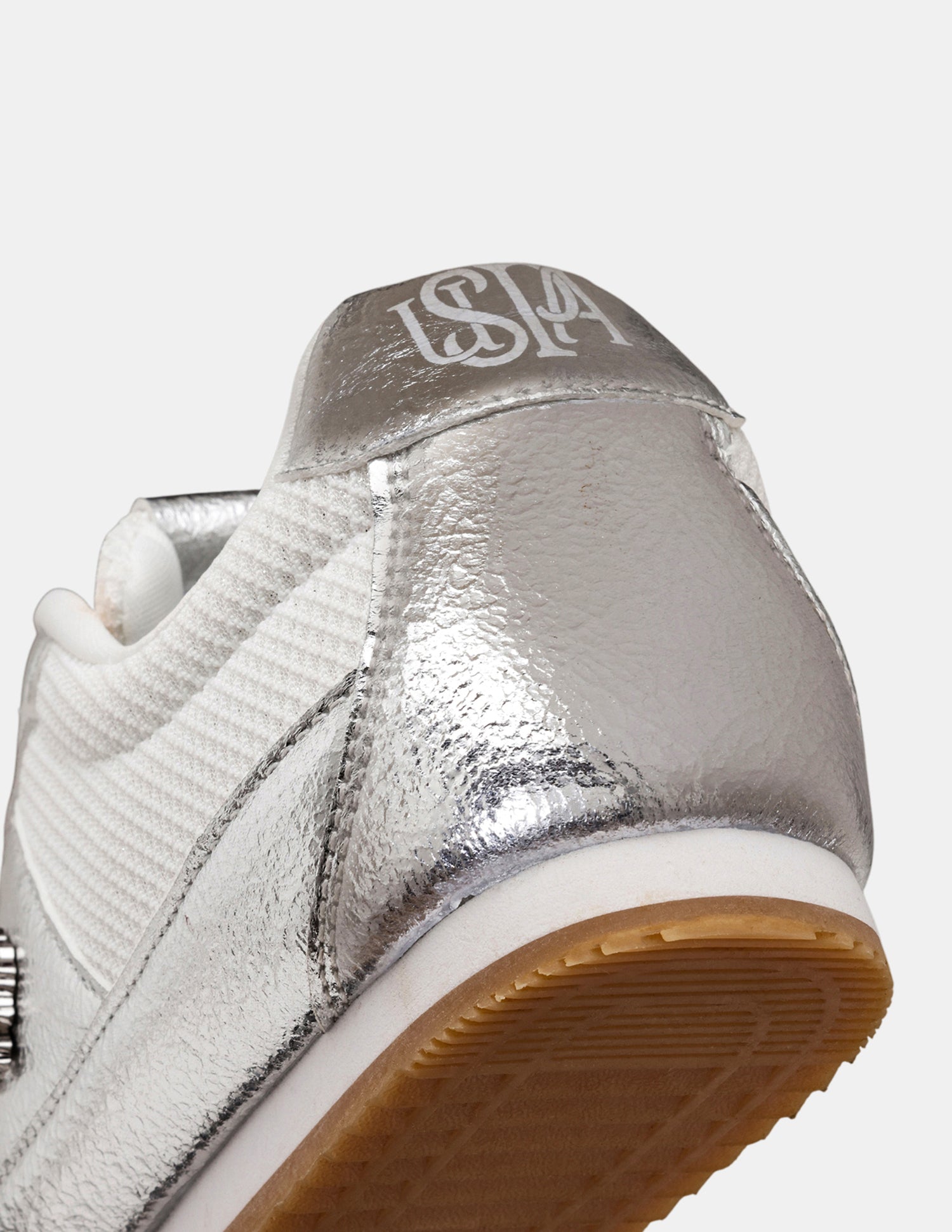 Women Reverie Textured Round Toe Sneakers Silver - U.S. POLO ASSN. | Large