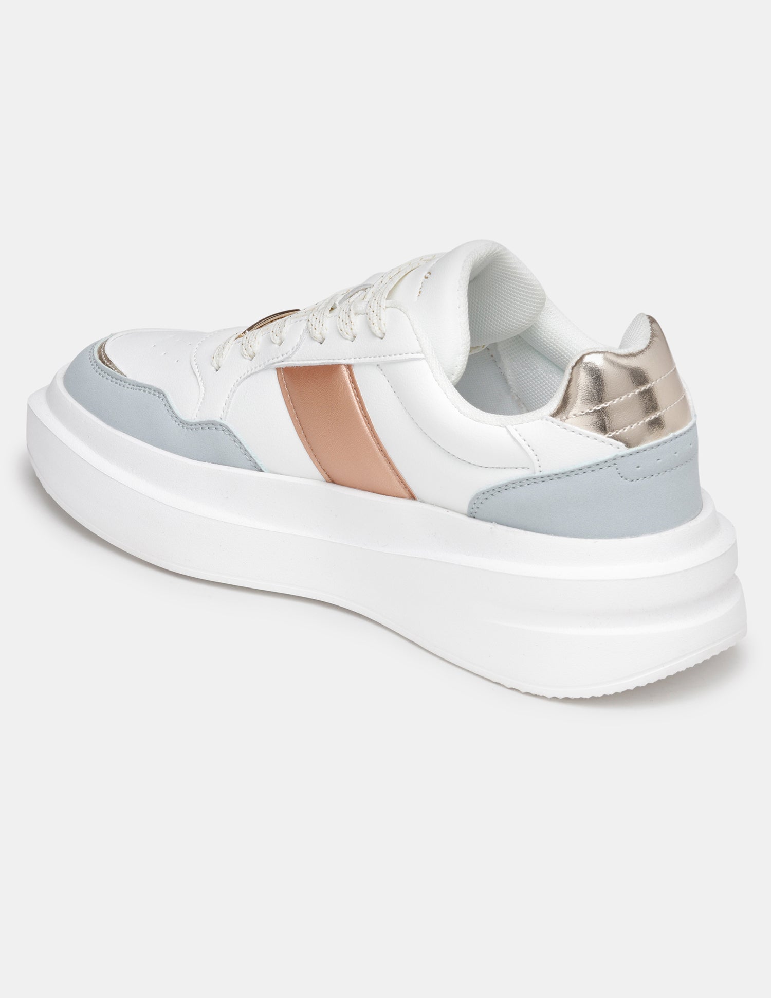 Women Winslet Colourblocked Lace Ups Sneakers Off White - U.S. POLO ASSN. | Large