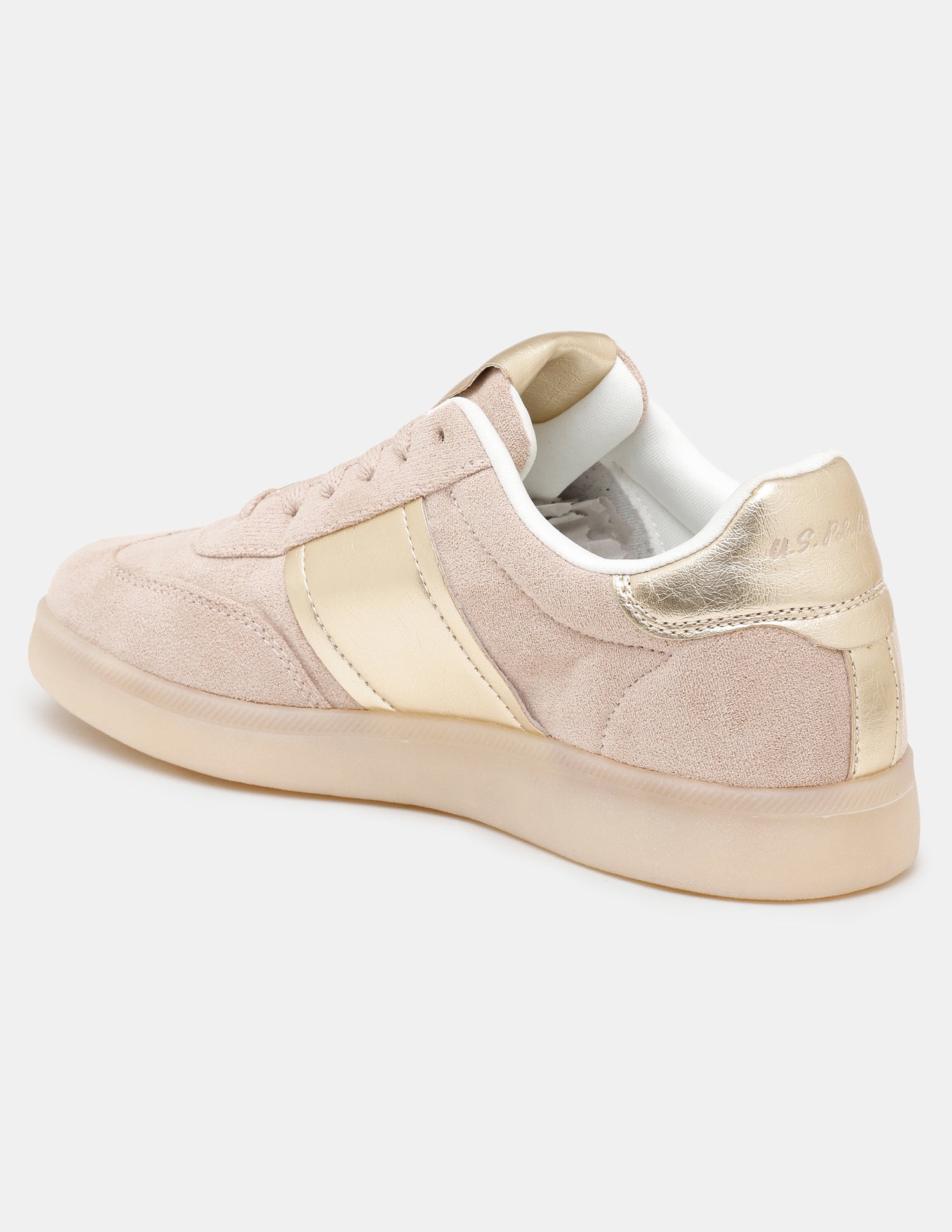 Women Mirae Round Toe Lace Ups Sneakers Light Pink - U.S. POLO ASSN. | Large