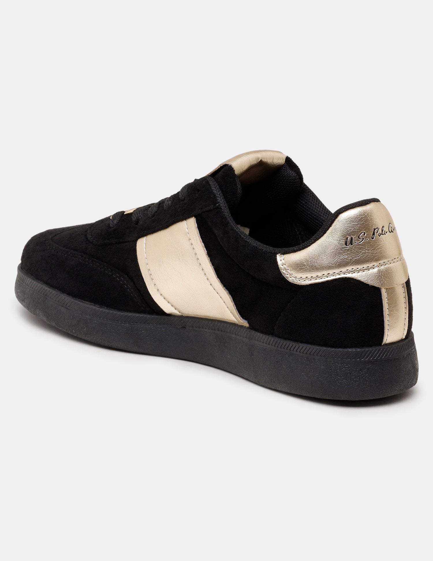 Women Mirae Round Toe Lace Ups Sneakers Black - U.S. POLO ASSN. | Large