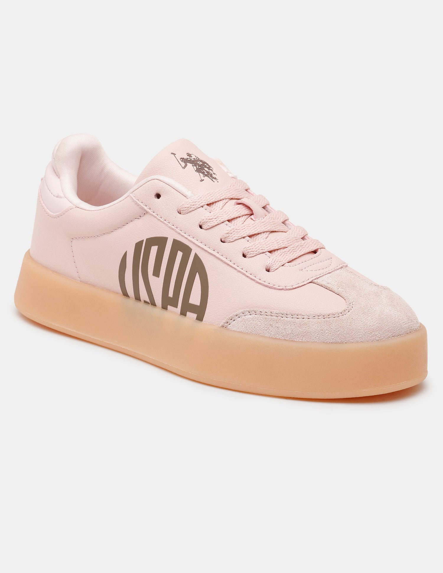 Women Sorrel Lace Ups Colourblocked Sneakers Light Pink - U.S. POLO ASSN. | Large