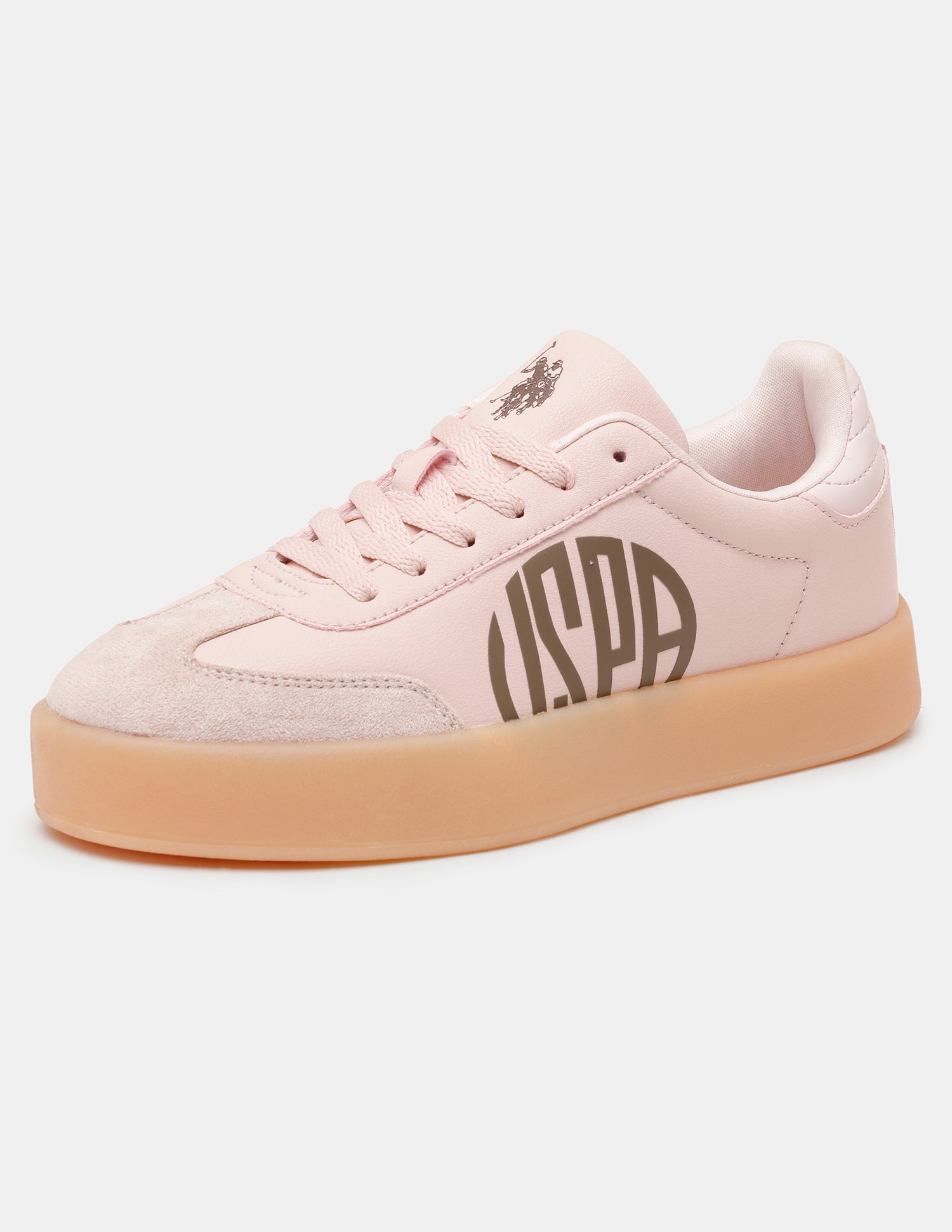 Women Sorrel Lace Ups Colourblocked Sneakers Light Pink - U.S. POLO ASSN. | Large