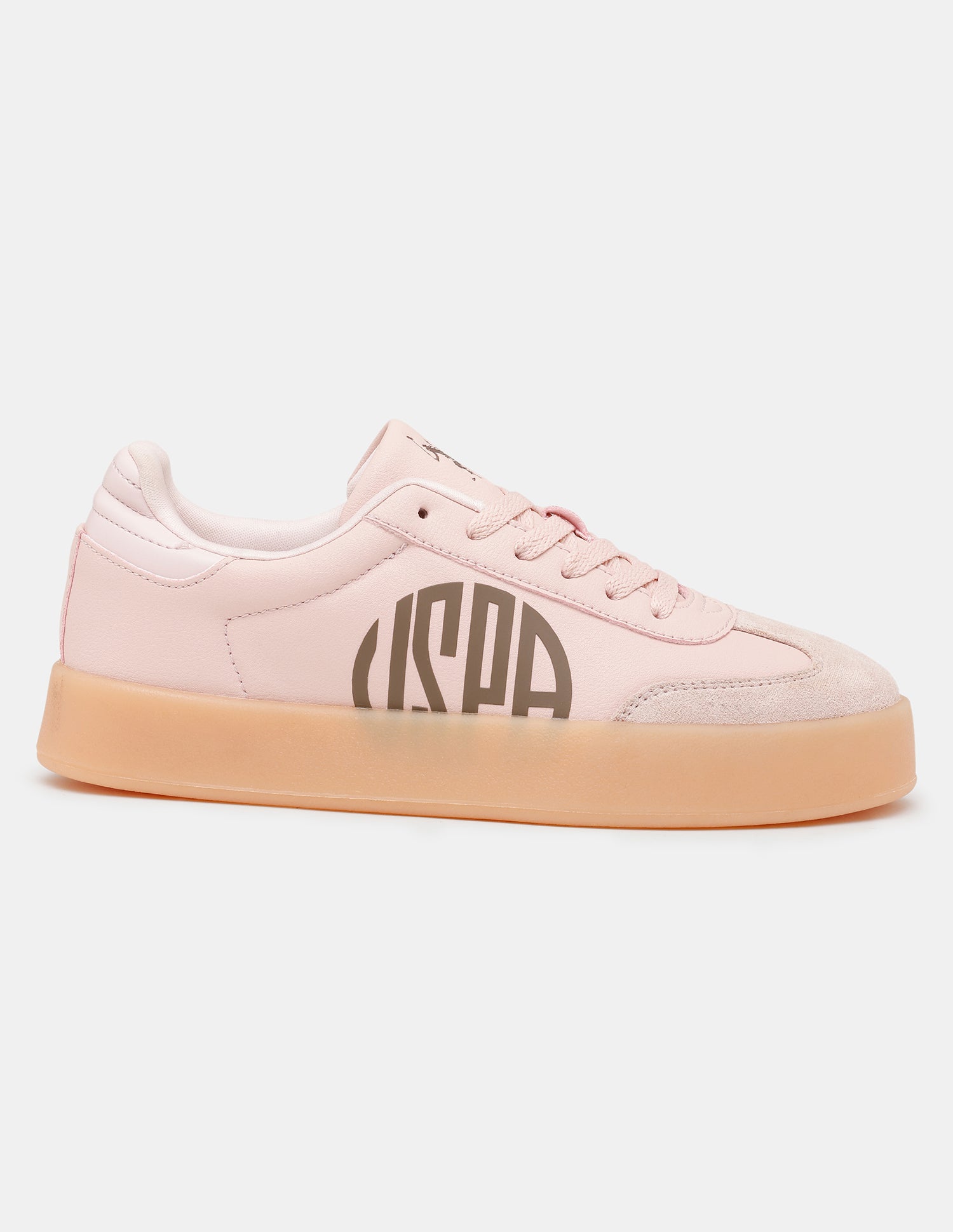 Women Sorrel Lace Ups Colourblocked Sneakers Light Pink - U.S. POLO ASSN. | Large