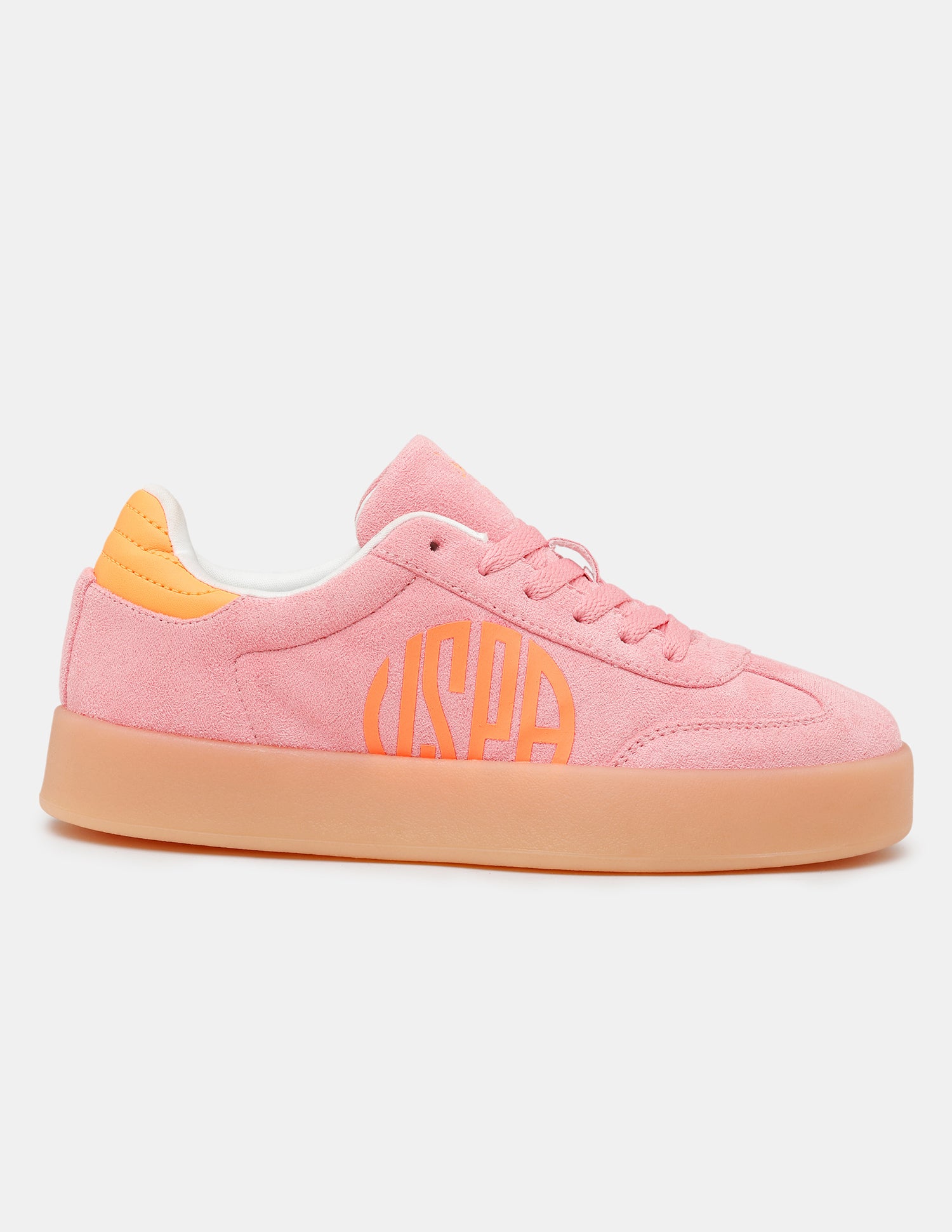 Women Noren Low-Top Contrast Logo Sneakers Pink - U.S. POLO ASSN. | Large