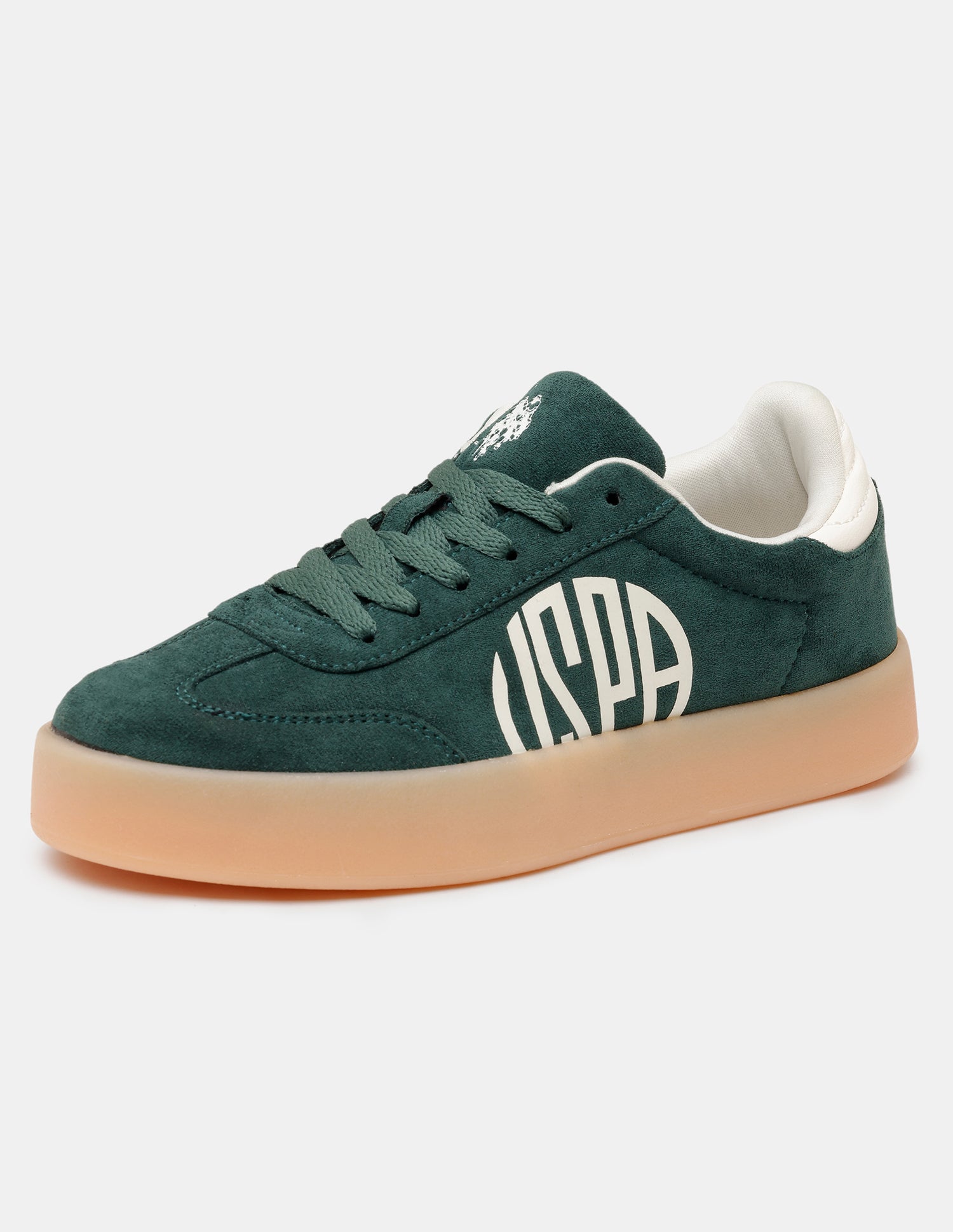 Women Noren Low-Top Contrast Logo Sneakers Green - U.S. POLO ASSN. | Large