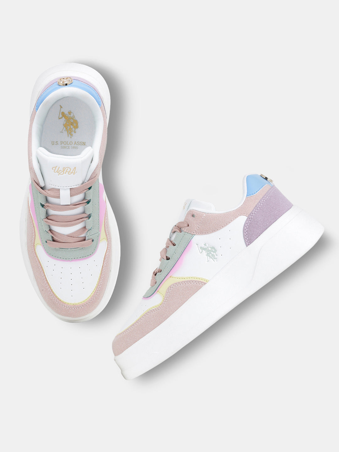 Women Aluna Colourblocked Lace Ups Sneakers