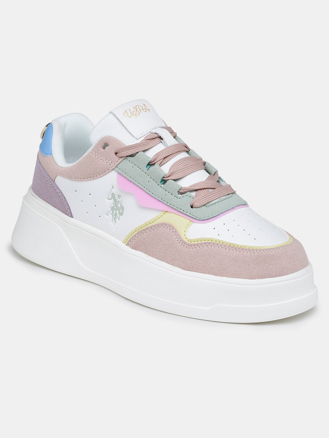 Women Aluna Colourblocked Lace Ups Sneakers Multi3 - U.S. Polo Assn. India | Large