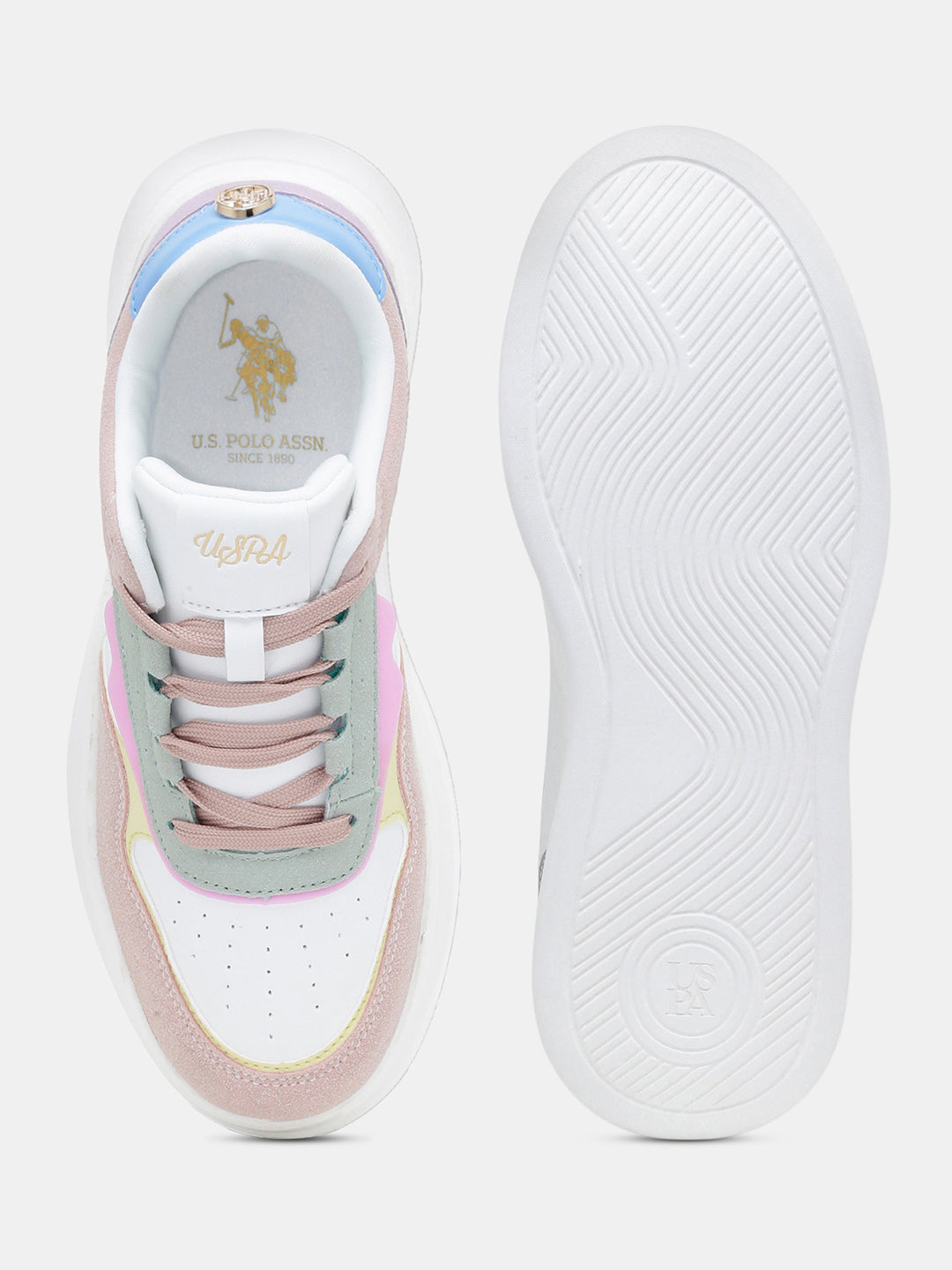 Women Aluna Colourblocked Lace Ups Sneakers Multi3 - U.S. Polo Assn. India | Large