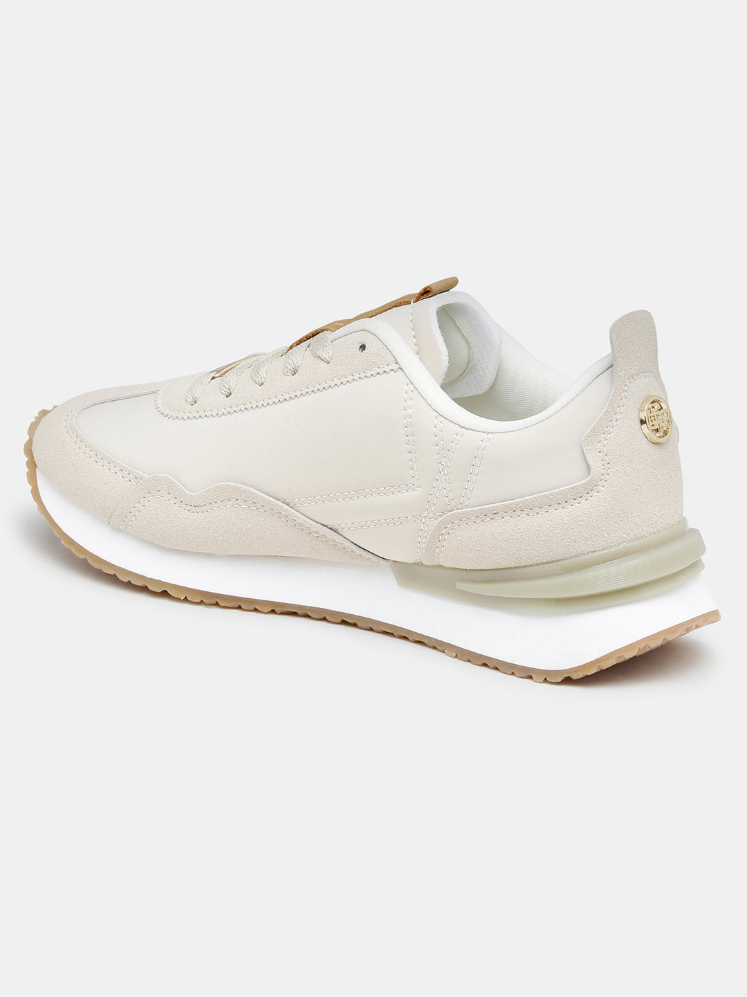 Women Esme Round Toe Lace Ups Sneakers Beige - U.S. Polo Assn. India | Large