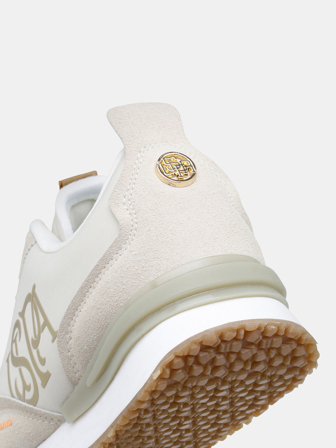 Women Esme Round Toe Lace Ups Sneakers Beige - U.S. Polo Assn. India | Large