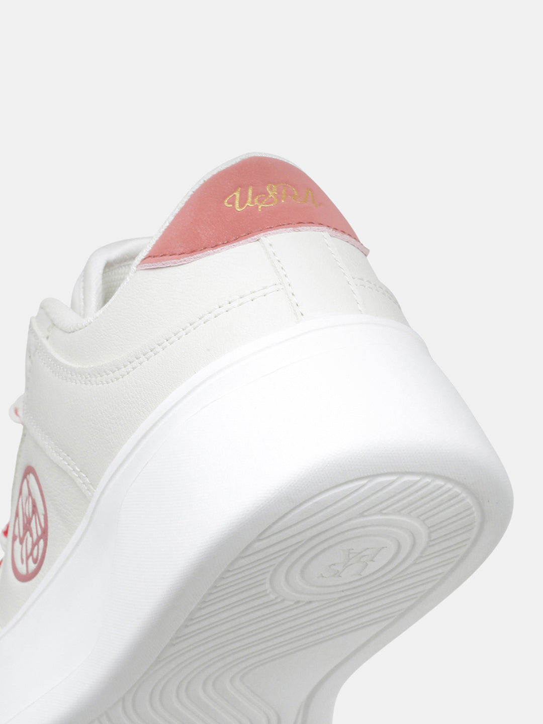 Women Lenora Lace Ups Round Toe Sneakers Beige - U.S. Polo Assn. India | Large