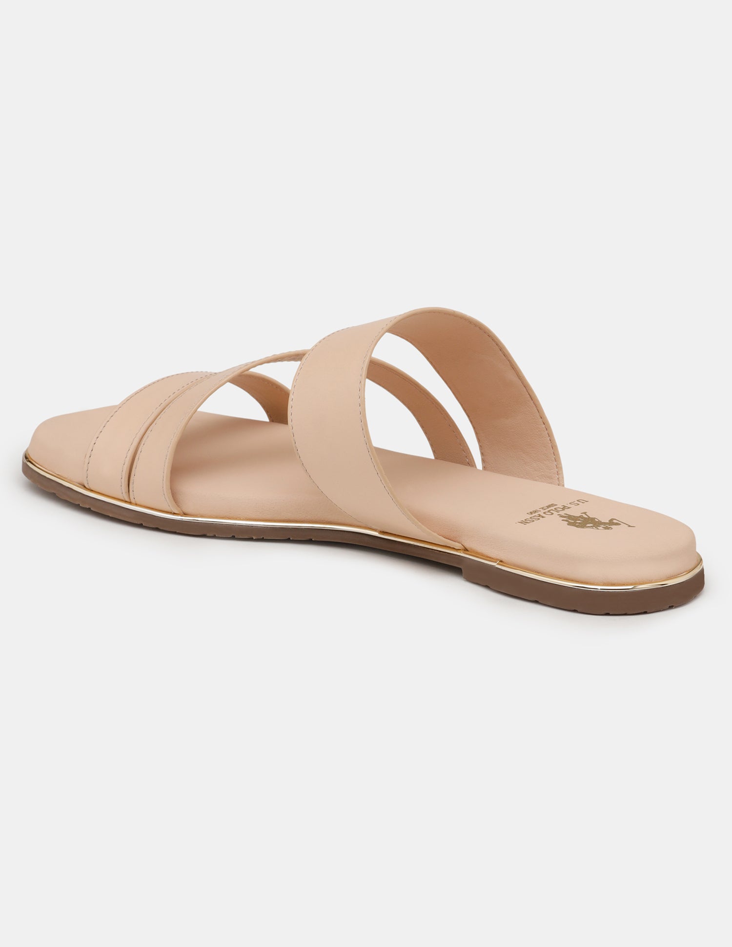 Women Ara Vamp Strap Sandals Nude - U.S. POLO ASSN. | Large