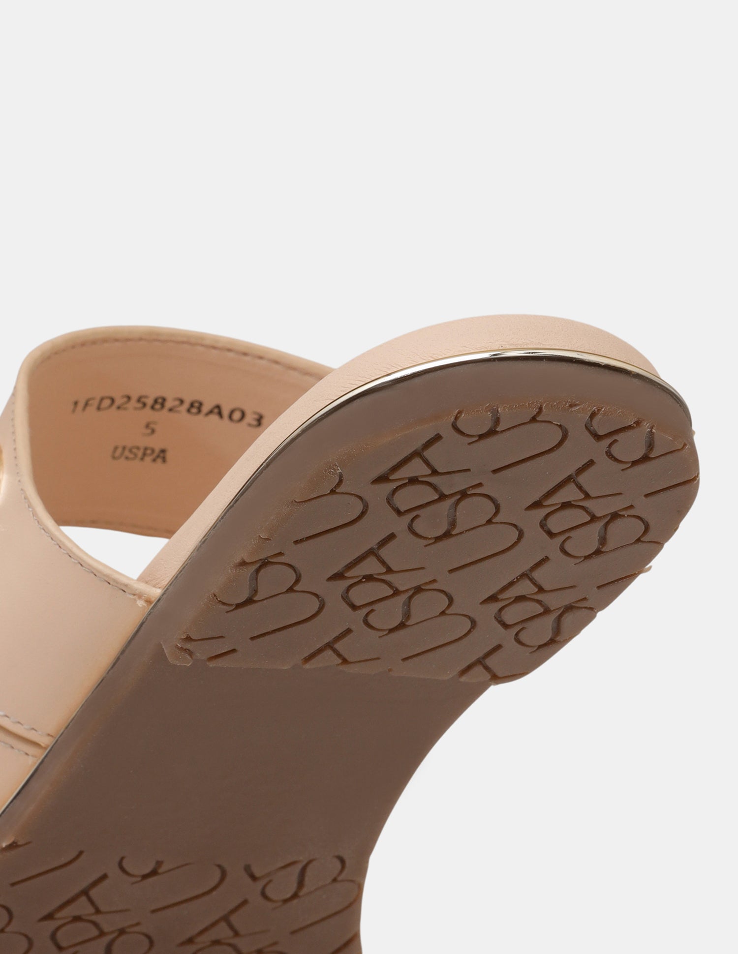 Women Ara Vamp Strap Sandals Nude - U.S. POLO ASSN. | Large