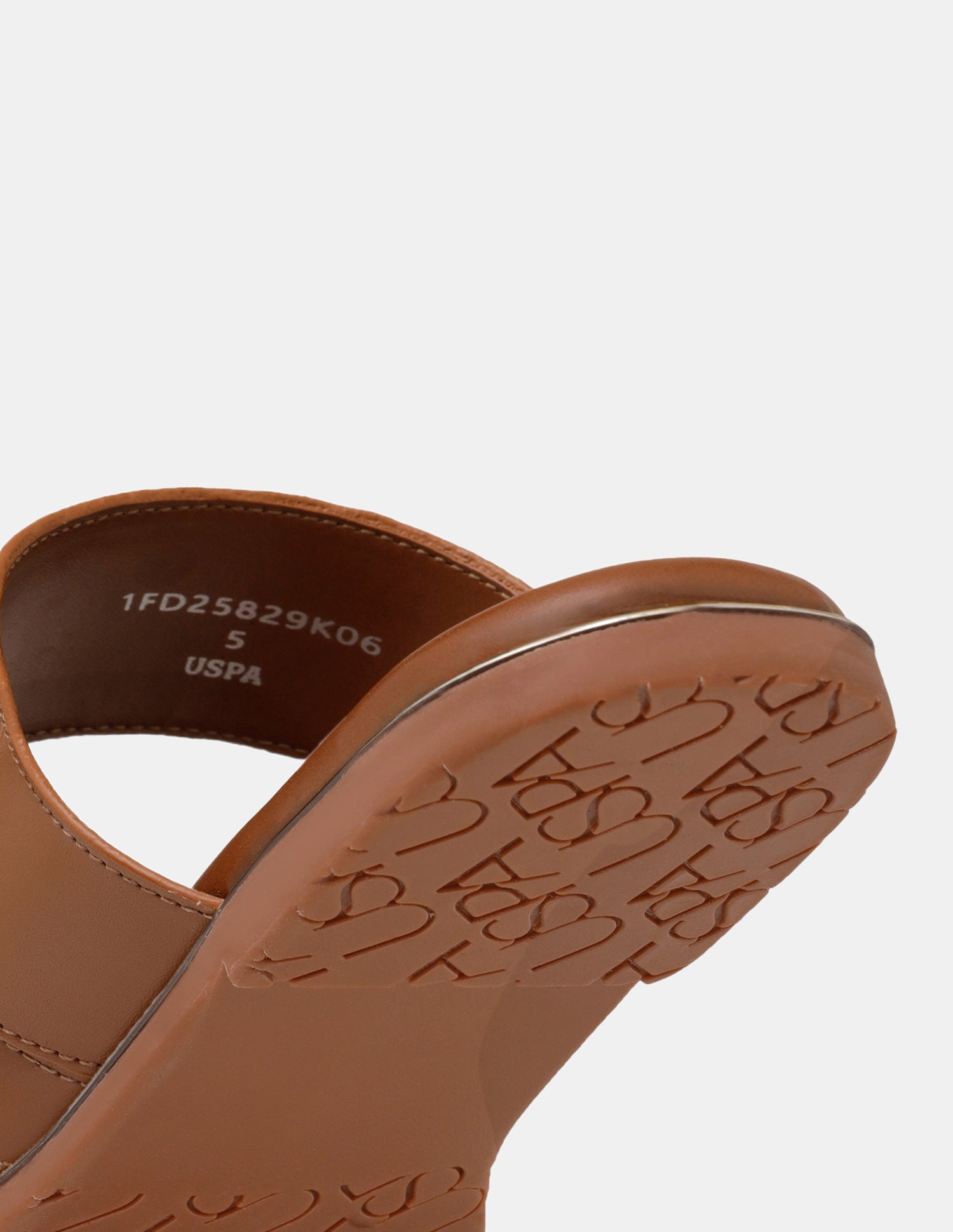 Women Ara Vamp Strap Sandals Tan - U.S. POLO ASSN. | Large