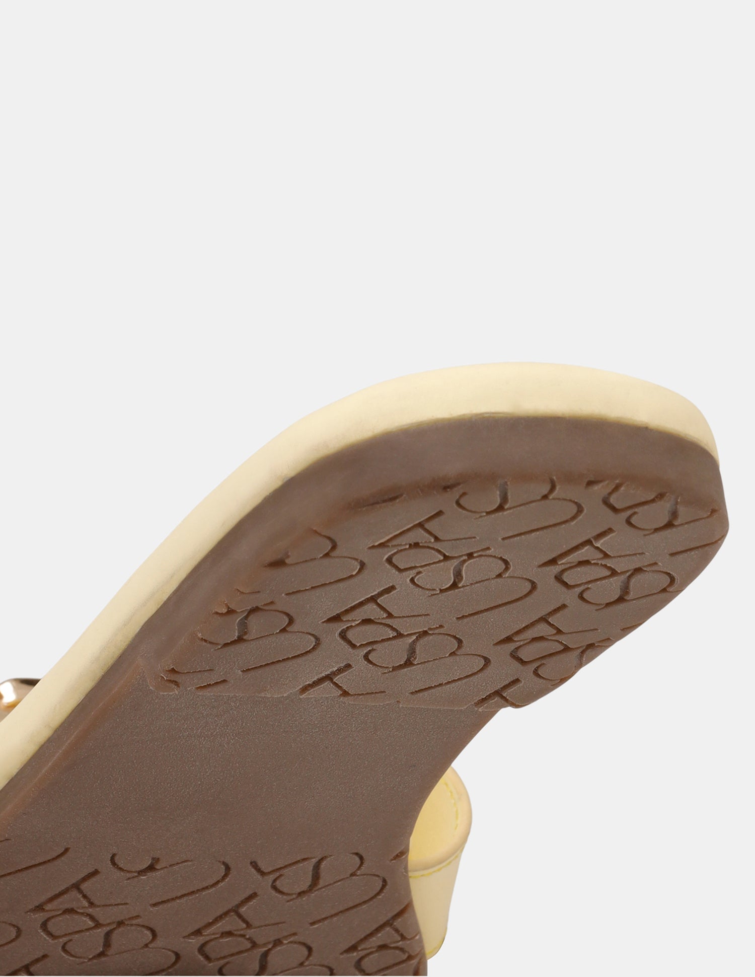 Women Dahye Textured Sole Cross Strap Sandals Light Yellow - U.S. POLO ASSN. | Large