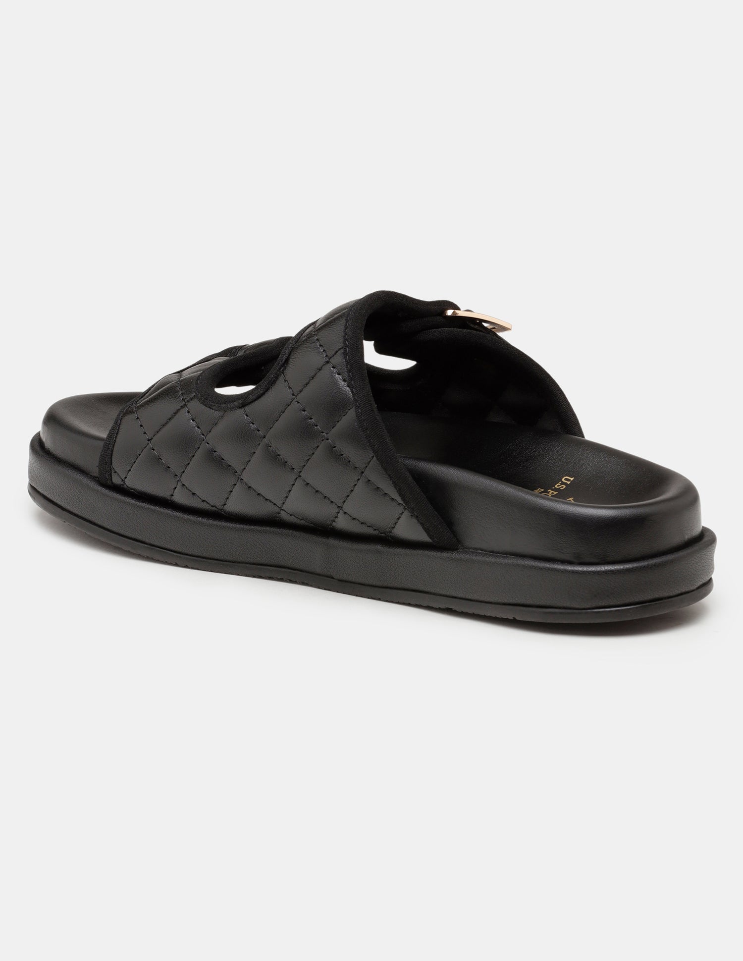 Women Open Toe Eun-Mi Buckle Sandals Black - U.S. POLO ASSN. | Large