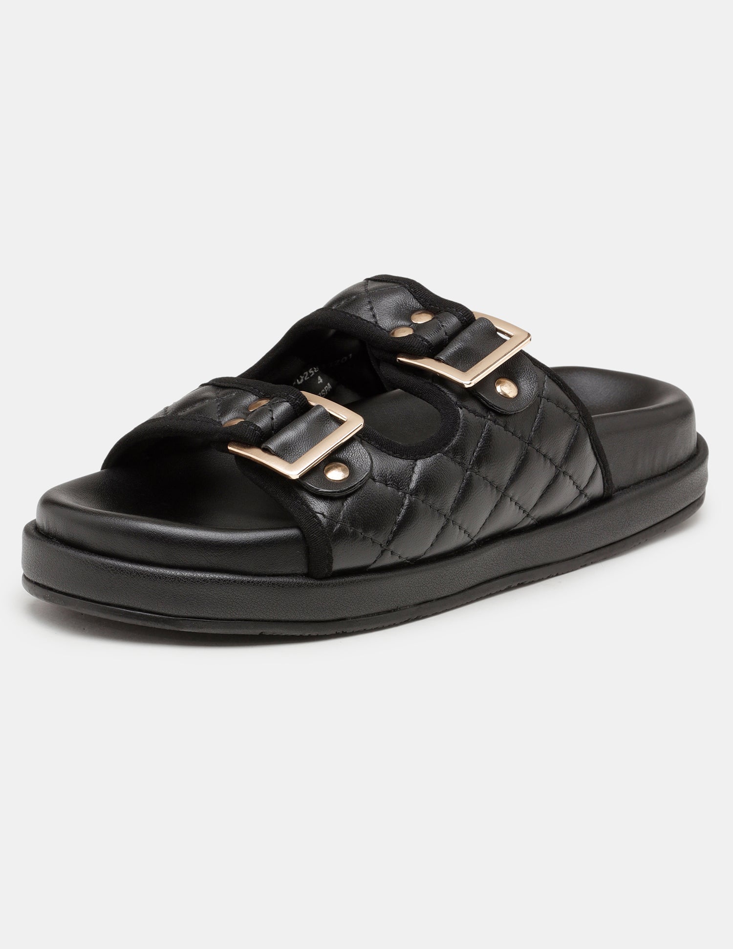 Women Open Toe Eun-Mi Buckle Sandals Black - U.S. POLO ASSN. | Large