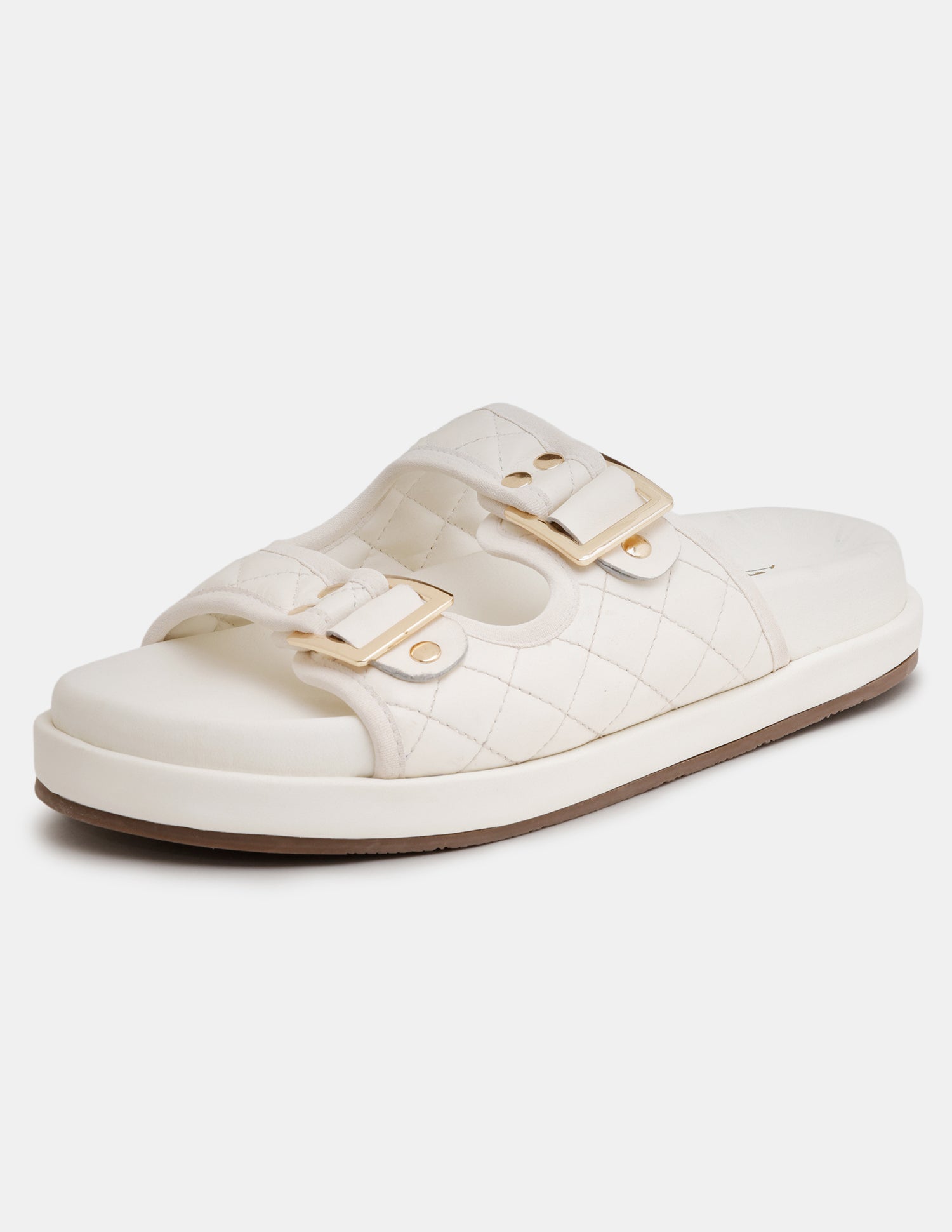 Women Open Toe Eun-Mi Buckle Sandals Off White - U.S. POLO ASSN. | Large